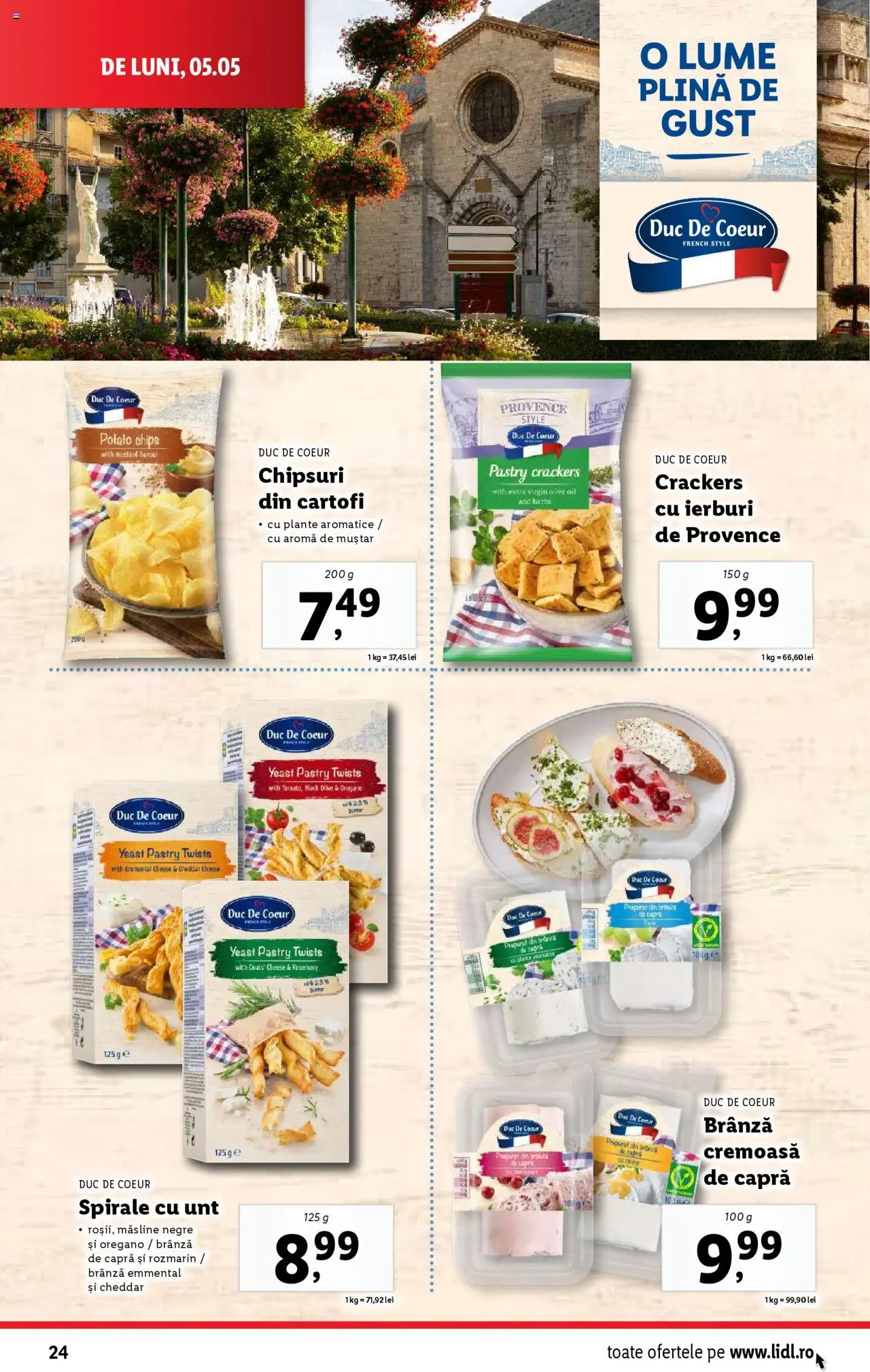 Catalog LIDL 5 - 11 Mai 2025 | Pagina 24 | Produse: Hijyenik ped, Brânză, Demirhindi, Cartofi