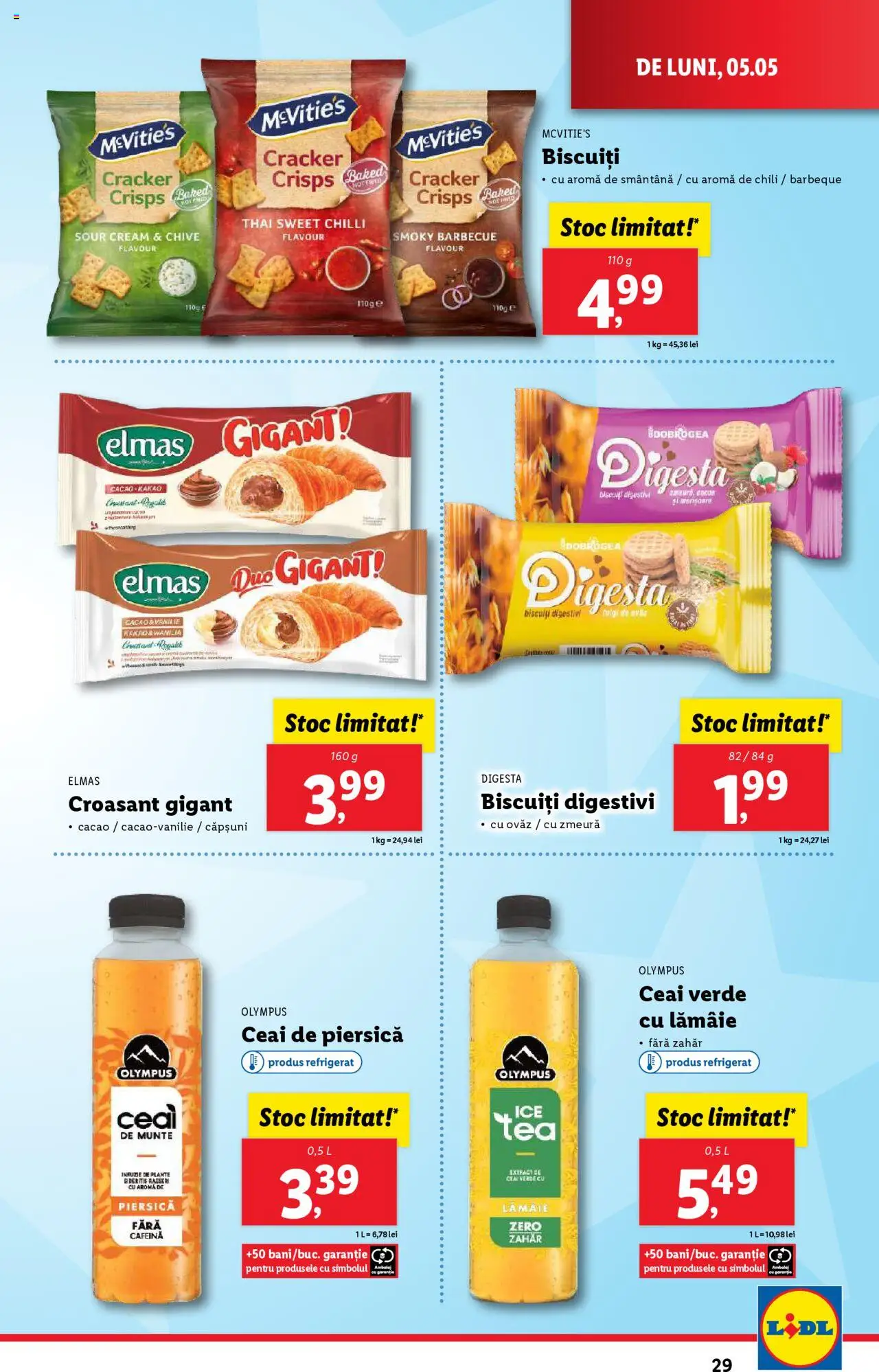 Catalog LIDL 5 - 11 Mai 2025 | Pagina 29 | Produse: Zmeură, Ceai, Cacao, Biscuiți