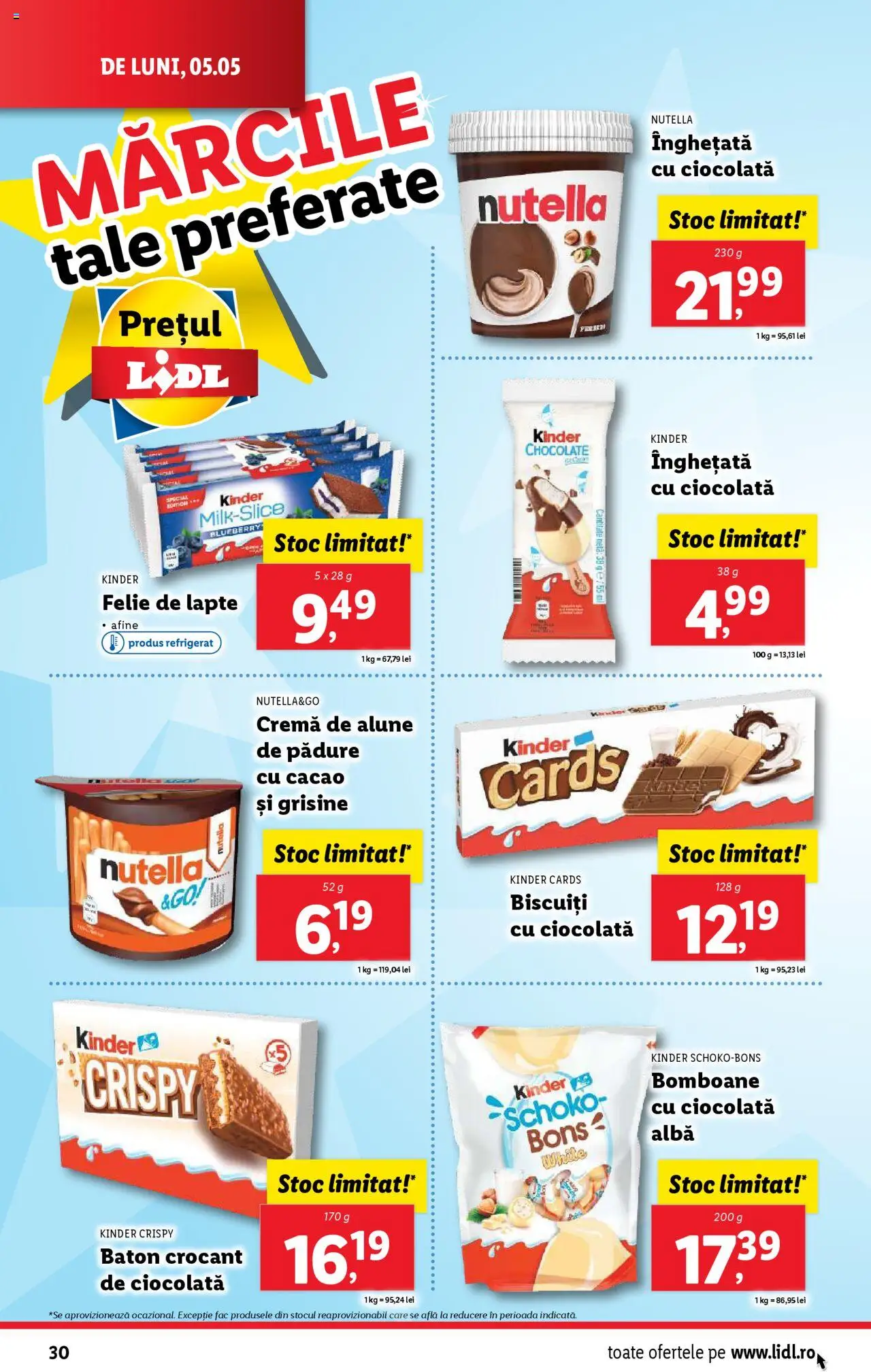 Catalog LIDL 5 - 11 Mai 2025 | Pagina 30 | Produse: Afine, Cremă, Cacao, Biscuiți