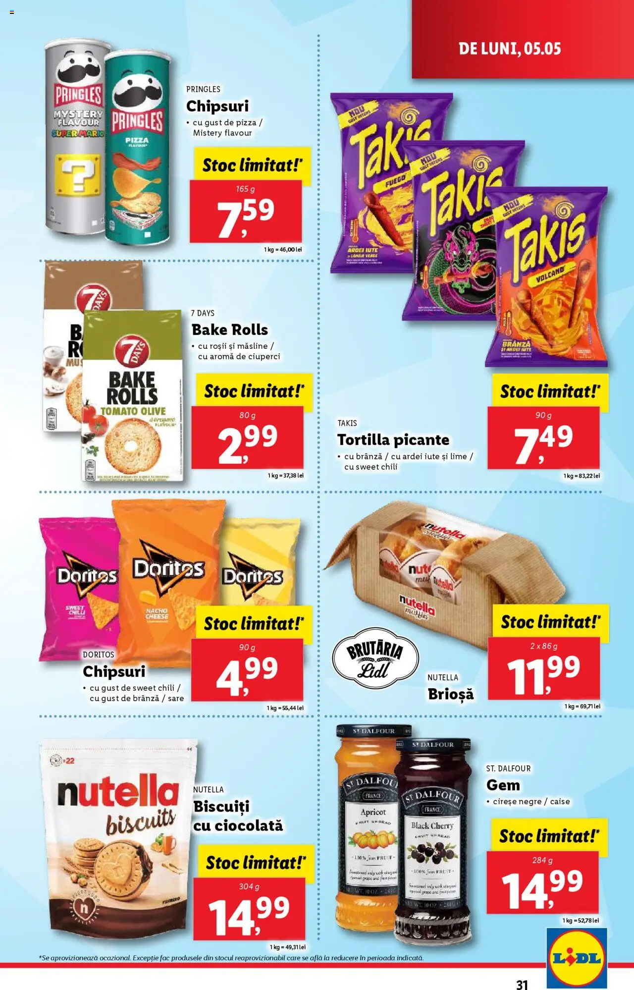 Catalog LIDL 5 - 11 Mai 2025 | Pagina 31 | Produse: Lime, Ciuperci, Soda, Cireșe