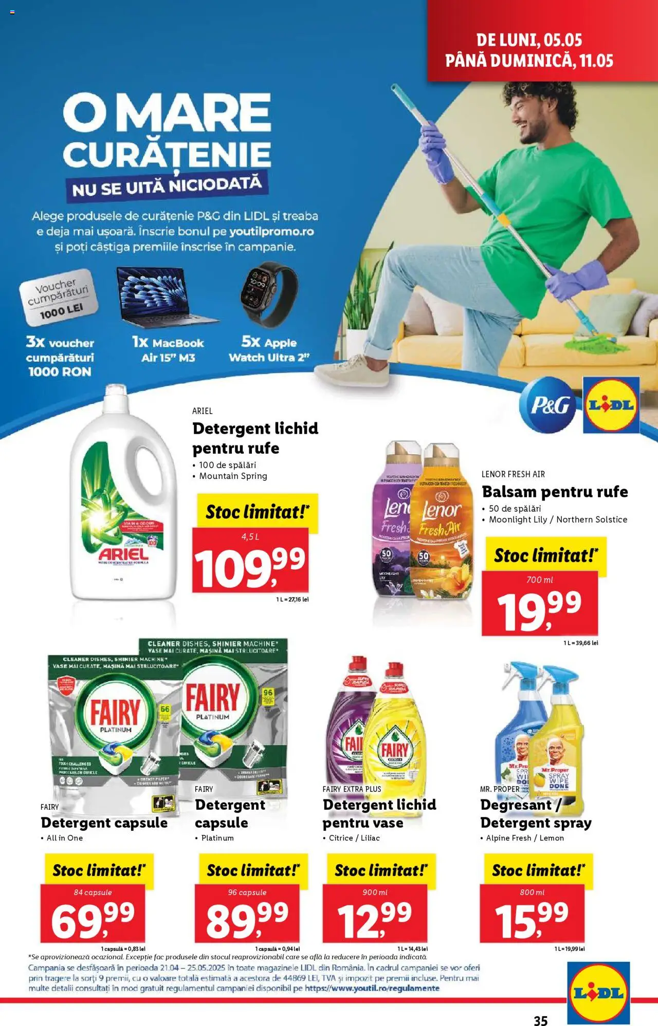 Catalog LIDL 5 - 11 Mai 2025 | Pagina 35 | Produse: Balsam, Apple, Yorgan, Detergent