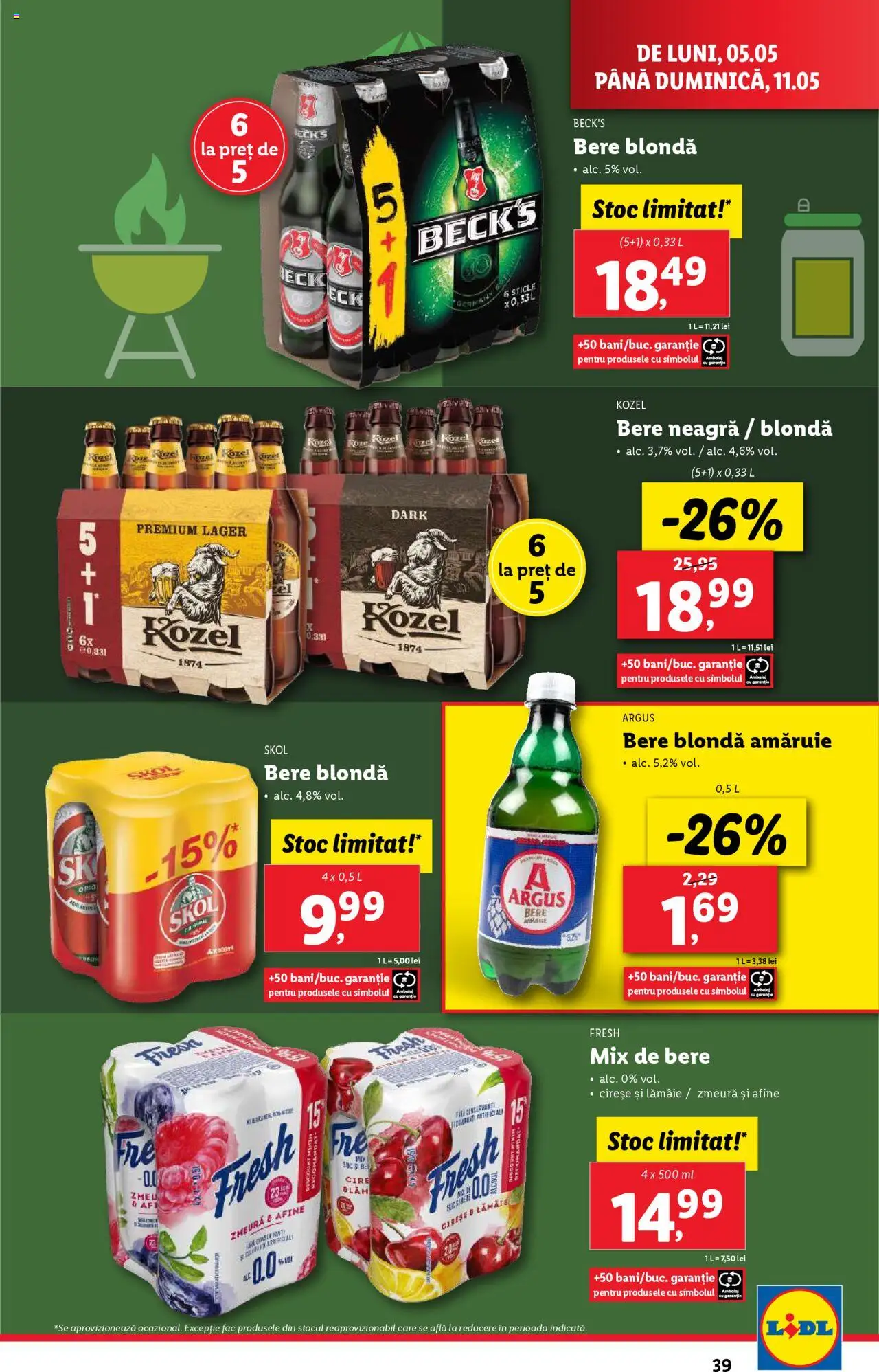 Catalog LIDL 5 - 11 Mai 2025 | Pagina 39 | Produse: Zmeură, Bere, Cireșe, Lămâie