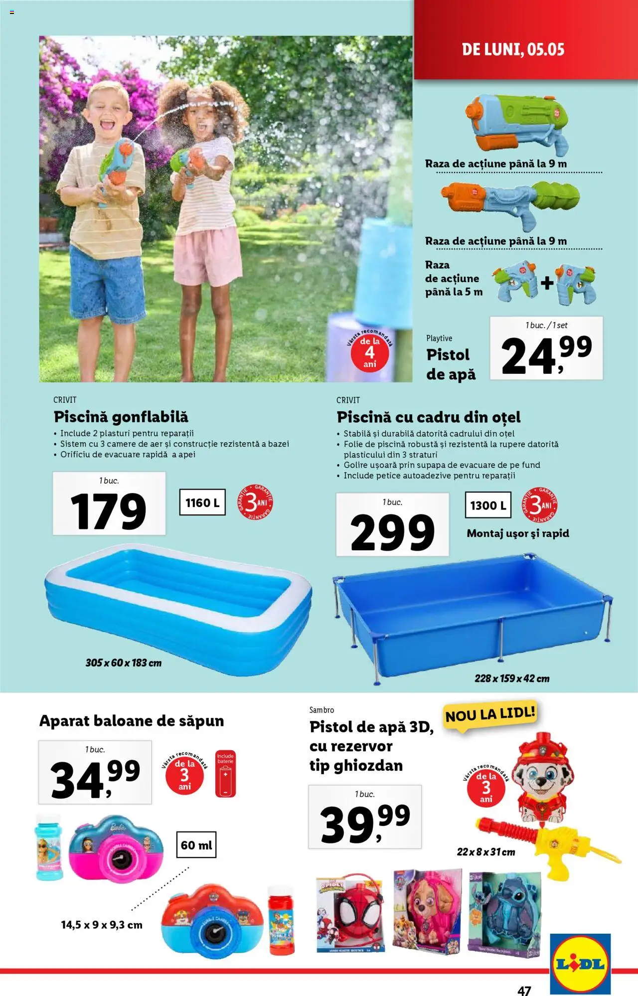 Catalog LIDL 5 - 11 Mai 2025 | Pagina 47 | Produse: Plasturi, Baterie, Săpun, Ghiozdan