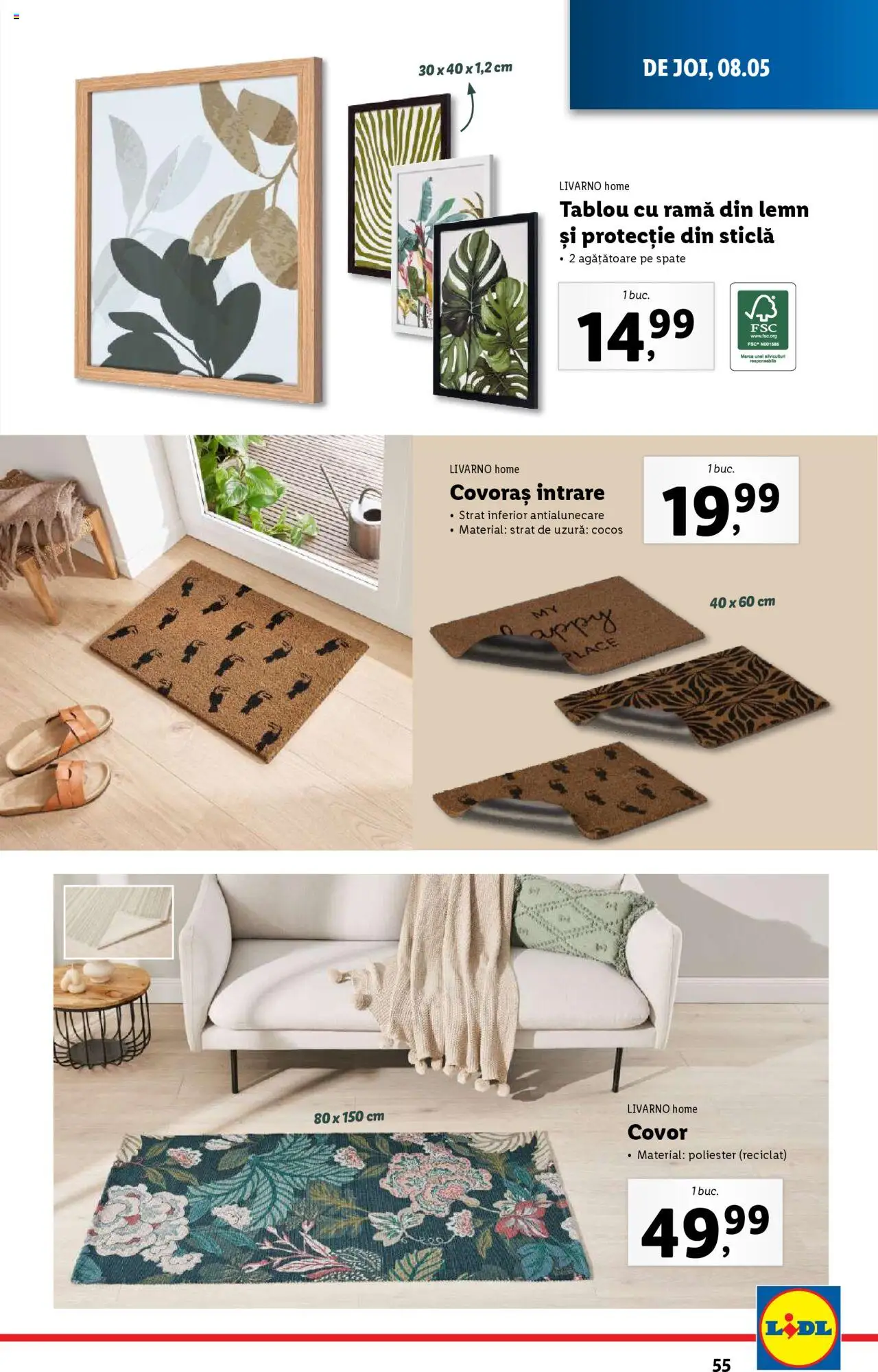 Catalog LIDL 5 - 11 Mai 2025 | Pagina 55 | Produse: Covor, Bisiklet Aparatları