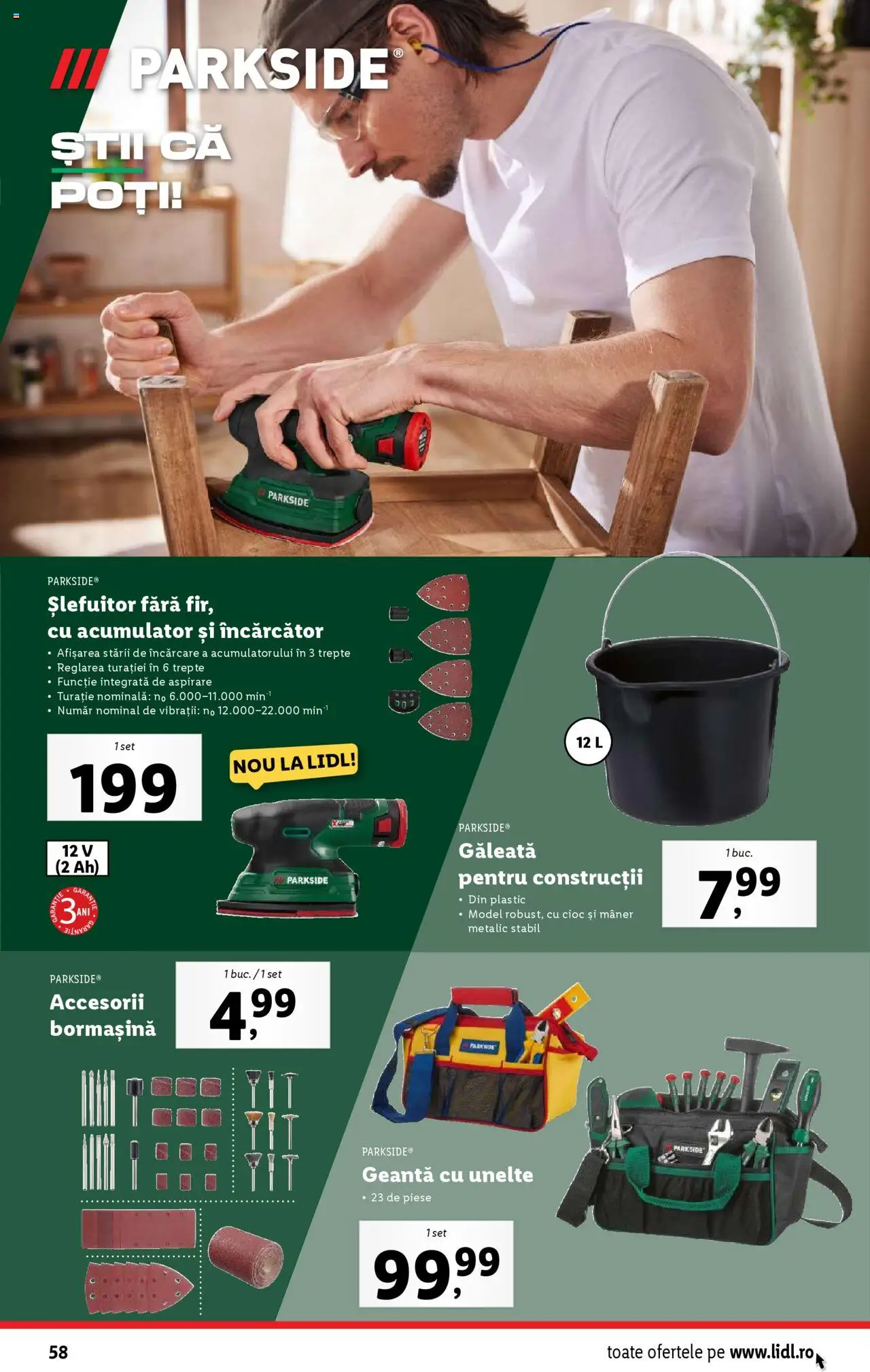 Catalog LIDL 5 - 11 Mai 2025 | Pagina 58 | Produse: Arap sabunu, Încărcător, Geantă, Mâner