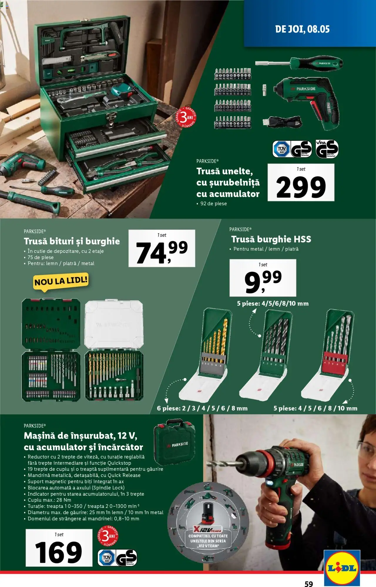 Catalog LIDL 5 - 11 Mai 2025 | Pagina 59 | Produse: Încărcător, Suport magnetic, Cutie