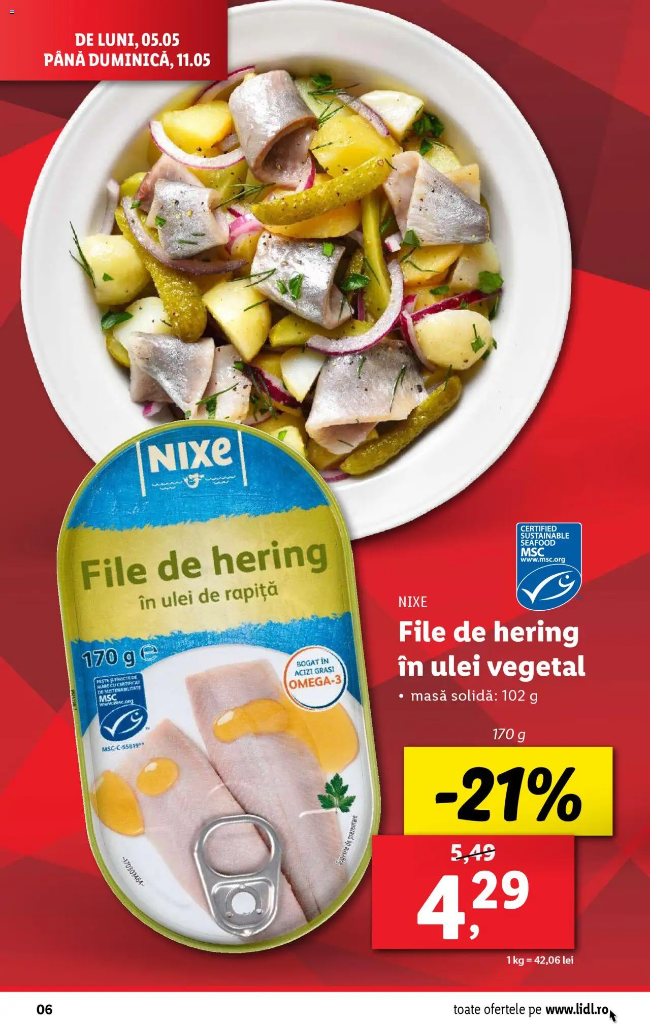 Catalog LIDL 5 - 11 Mai 2025 | Pagina 6 | Produse: Masă, Ulei, Fructe, Fructe De Mare