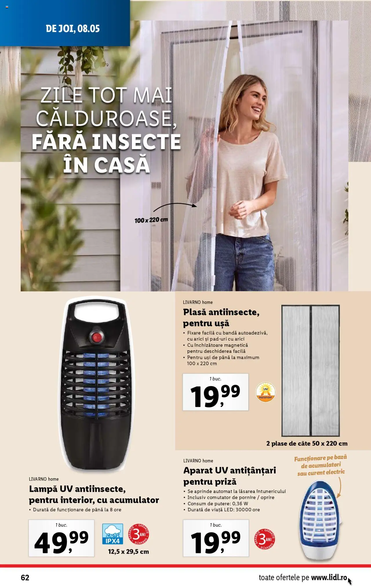 Catalog LIDL 5 - 11 Mai 2025 | Pagina 62 | Produse: Babak, Priză, Lampă, Ușă