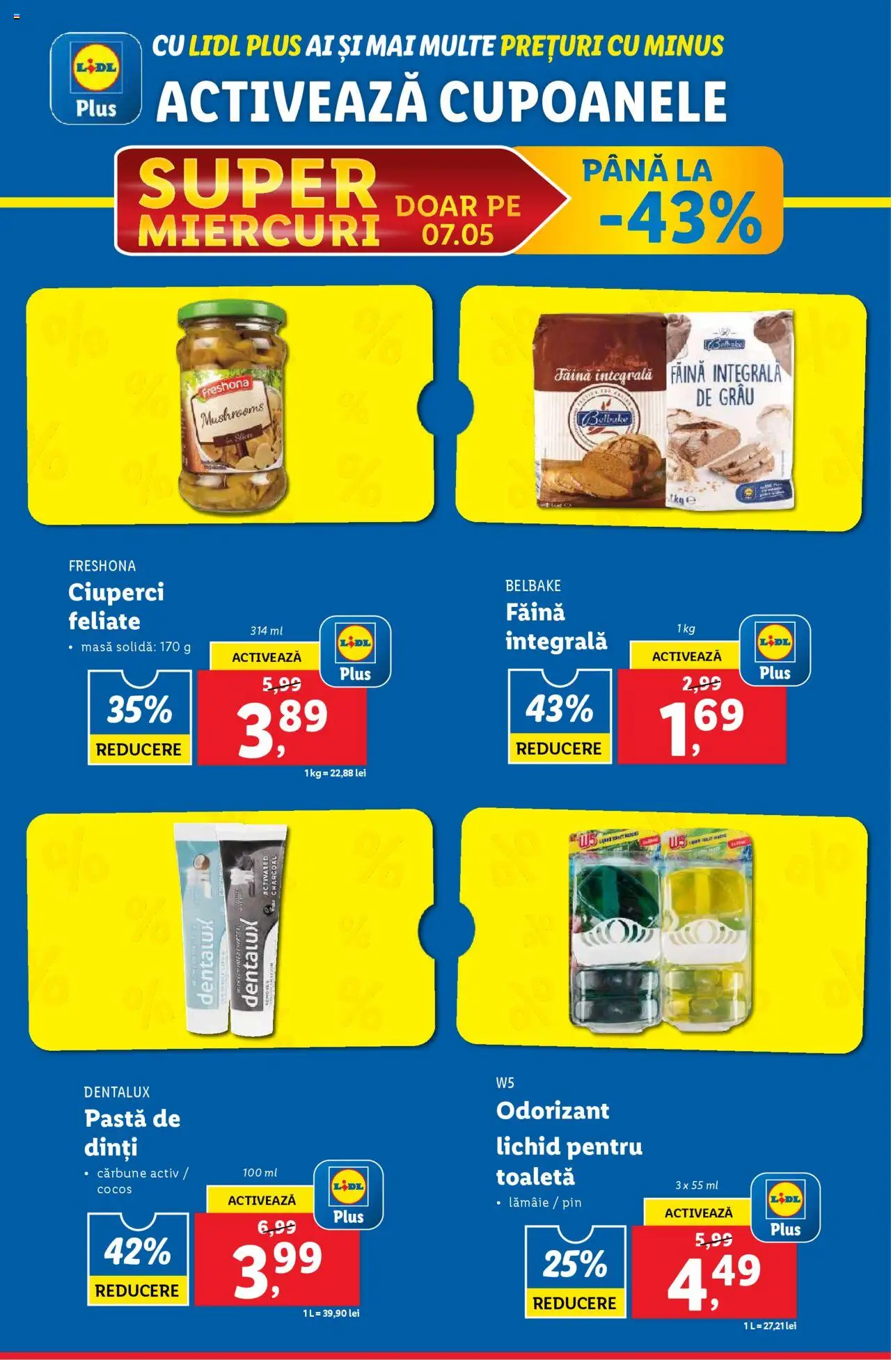 Catalog LIDL 5 - 11 Mai 2025 | Pagina 66 | Produse: Masă, Ciuperci, Făină, Lămâie