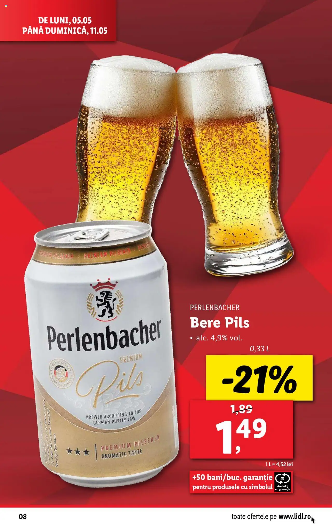 Catalog LIDL 5 - 11 Mai 2025 | Pagina 8 | Produse: Bere