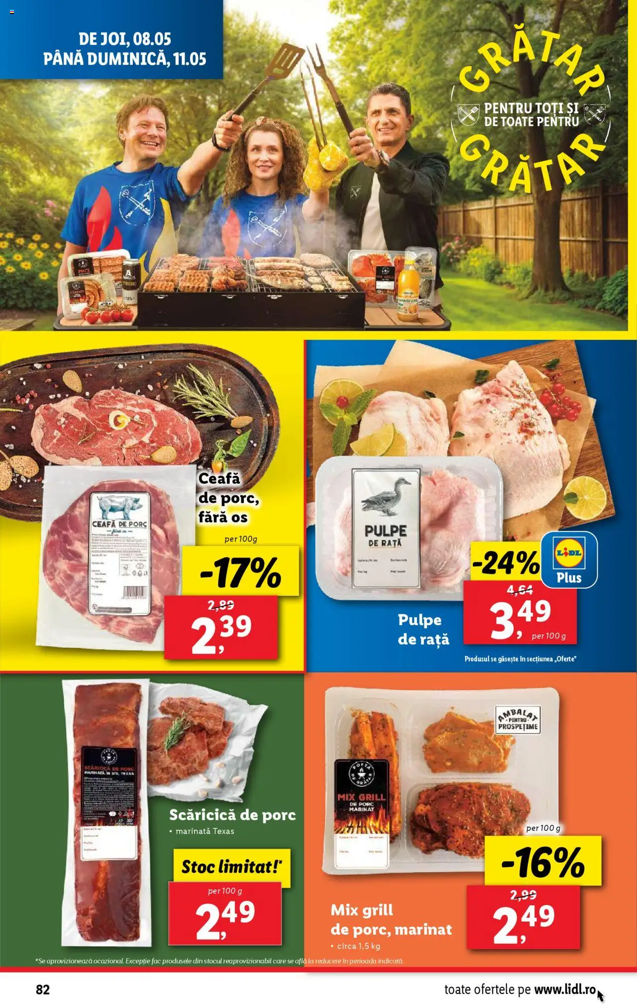 Catalog LIDL 5 - 11 Mai 2025 | Pagina 82 | Produse: Grill, Keçeli kalem, Rață