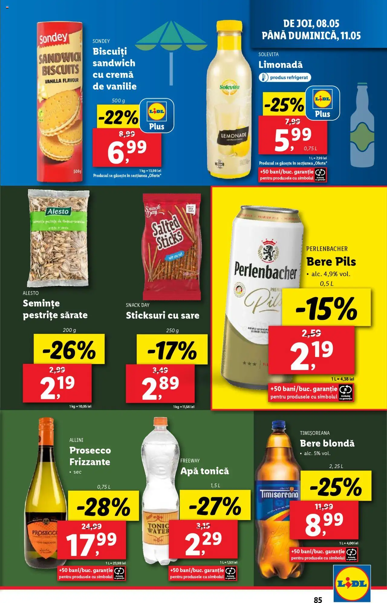 Catalog LIDL 5 - 11 Mai 2025 | Pagina 85 | Produse: Sıcak su torbası, Semințe, Bere, Biscuiți