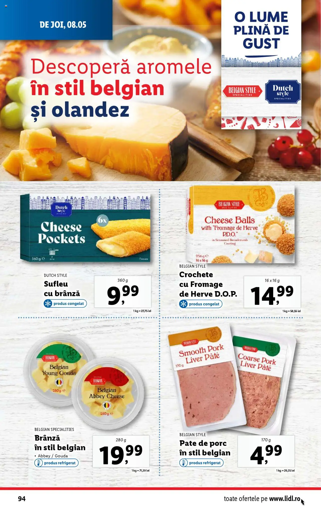 Catalog LIDL 5 - 11 Mai 2025 | Pagina 94 | Produse: Delgeç, Pate, Brânză, Gouda