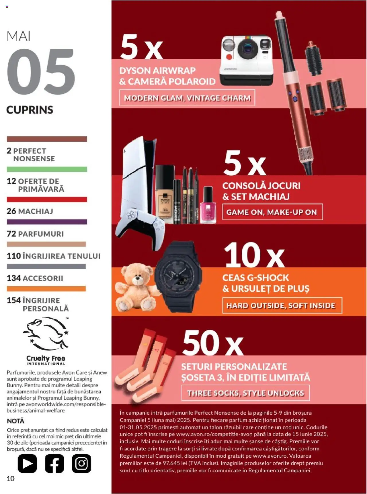 Catalog Avon 1 - 31 Mai 2025 | Pagina 10 | Produse: Ceas, Cameră, Parfum, Machiaj