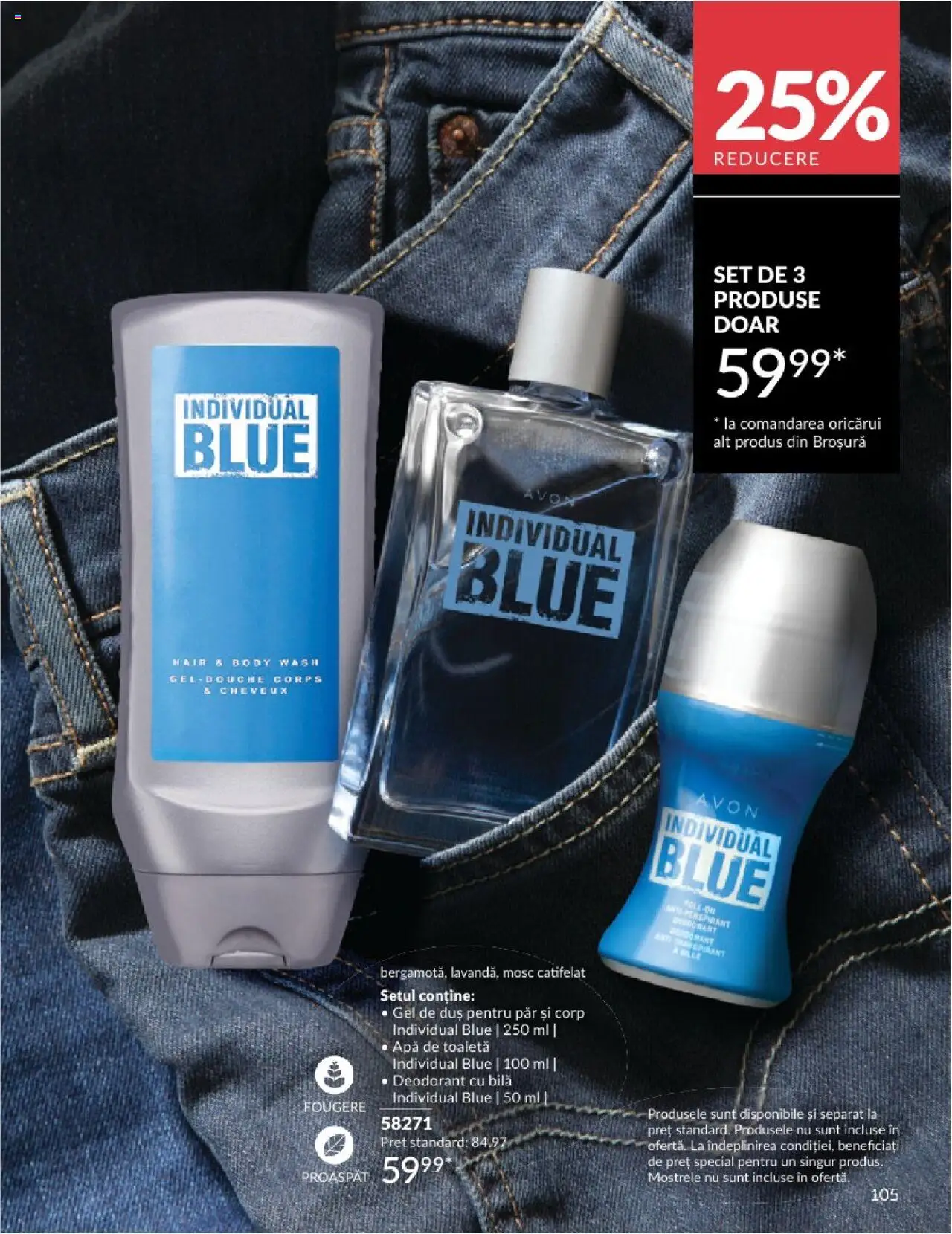 Catalog Avon 1 - 31 Mai 2025 | Pagina 105 | Produse: Body, Toaletă, Apă de toaletă, Deodorant