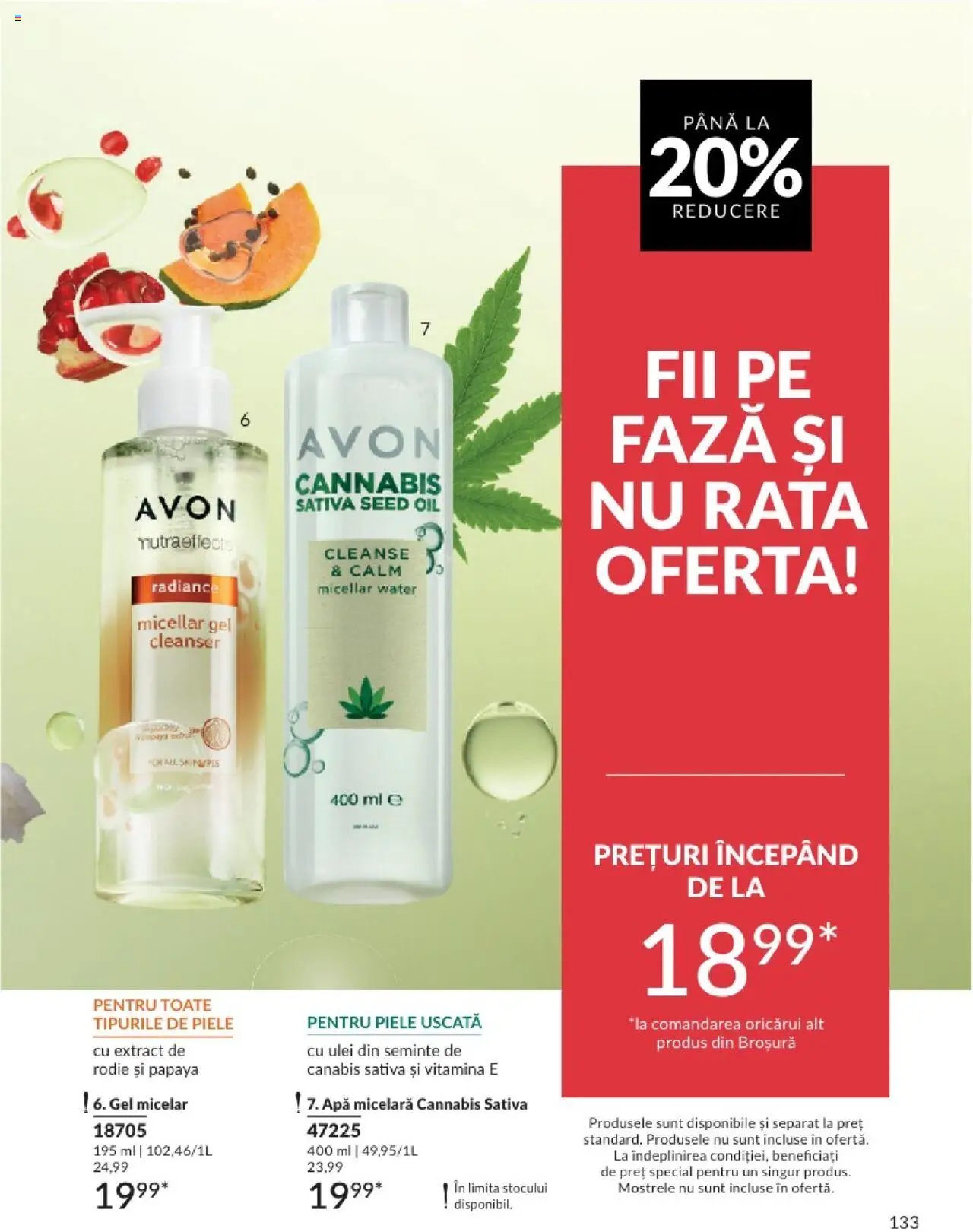 Catalog Avon 1 - 31 Mai 2025 | Pagina 133 | Produse: Rață, Ulei, Apă micelară, Boncuklu Oyuncakları