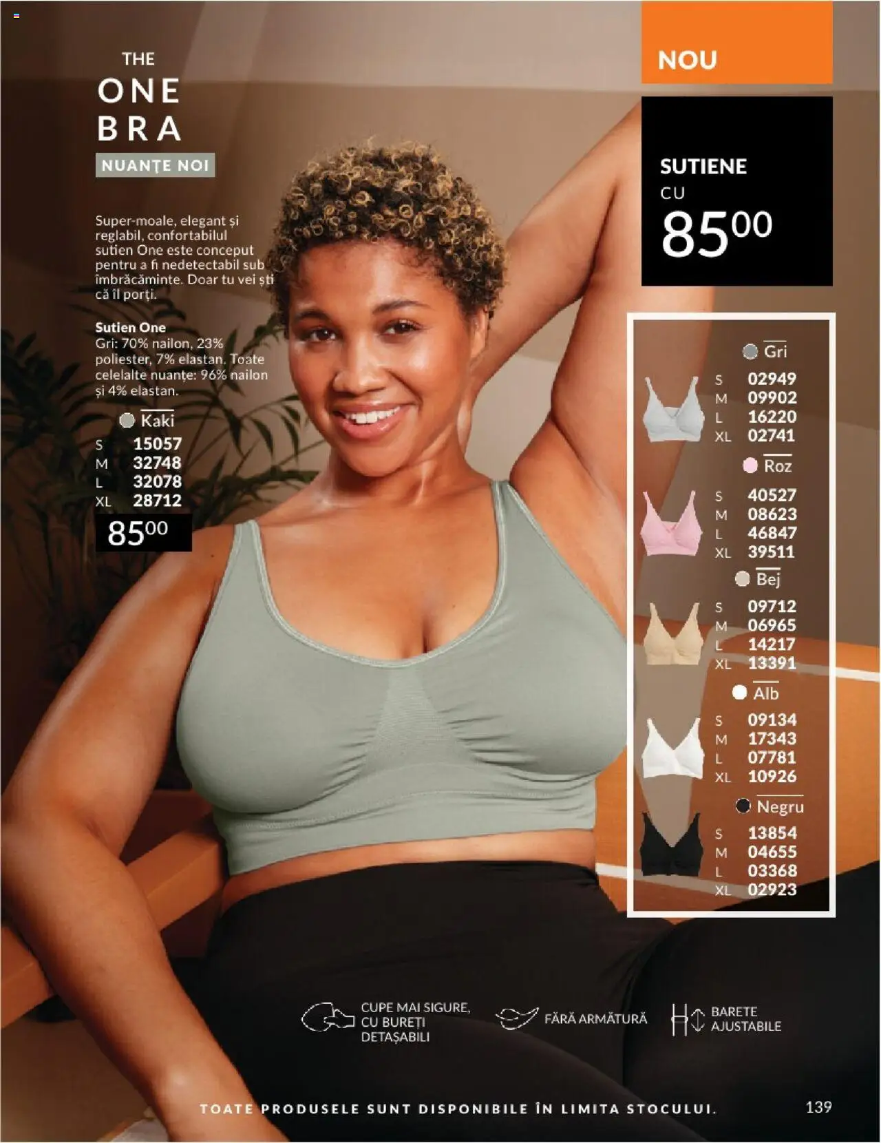 Catalog Avon 1 - 31 Mai 2025 | Pagina 139 | Produse: Kaki, Sutien