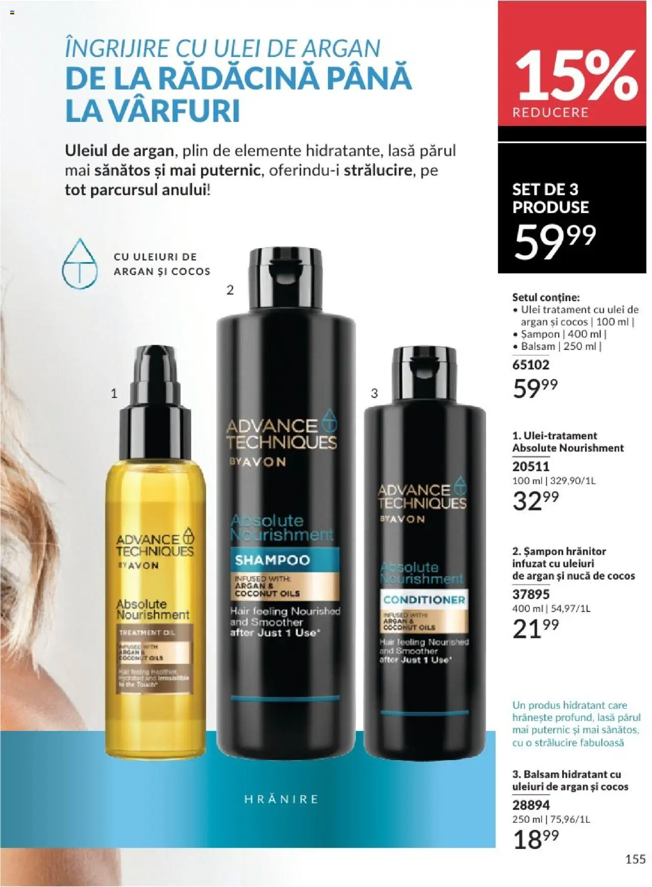 Catalog Avon 1 - 31 Mai 2025 | Pagina 155 | Produse: Șampon, Balsam, Ulei