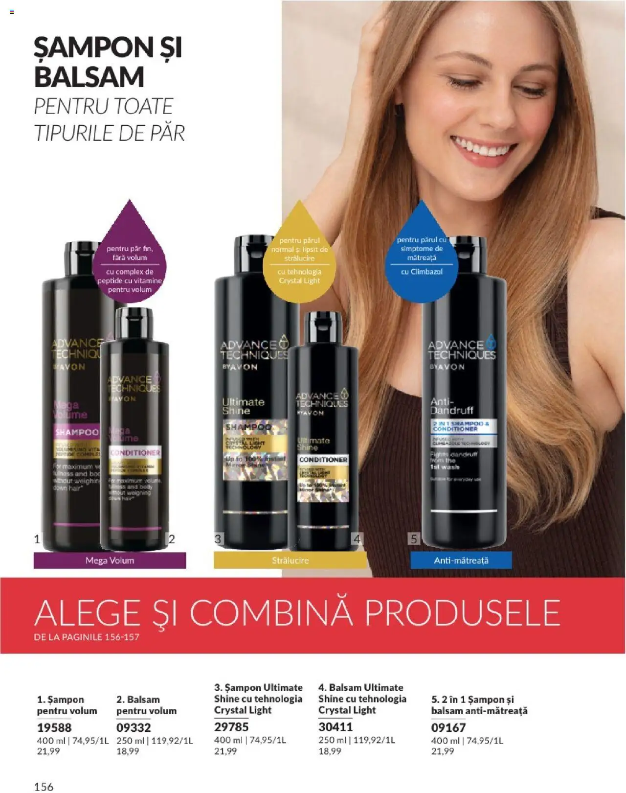 Catalog Avon 1 - 31 Mai 2025 | Pagina 156 | Produse: Body, Șampon, Balsam