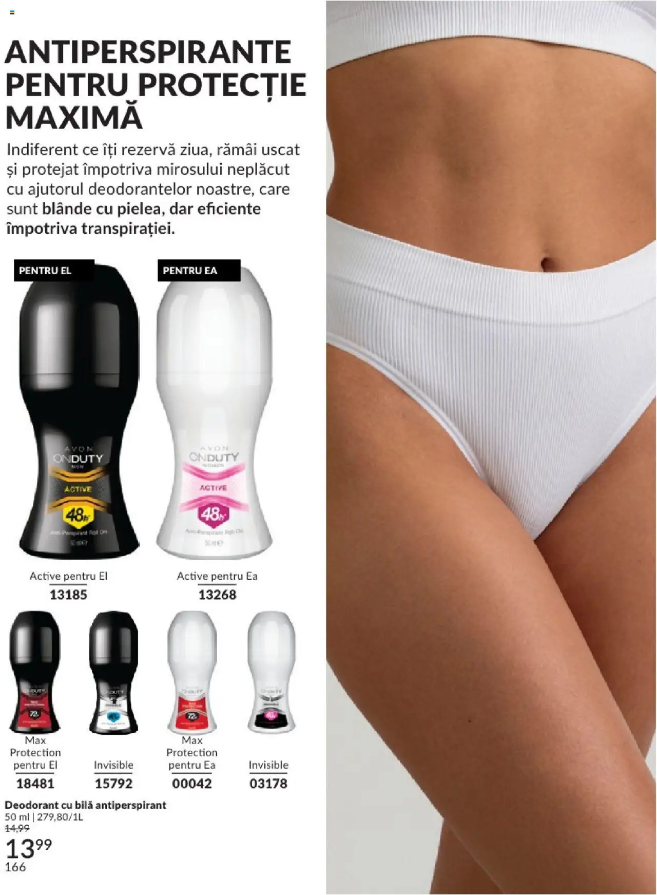 Catalog Avon 1 - 31 Mai 2025 | Pagina 166 | Produse: Deodorant, Antiperspirant