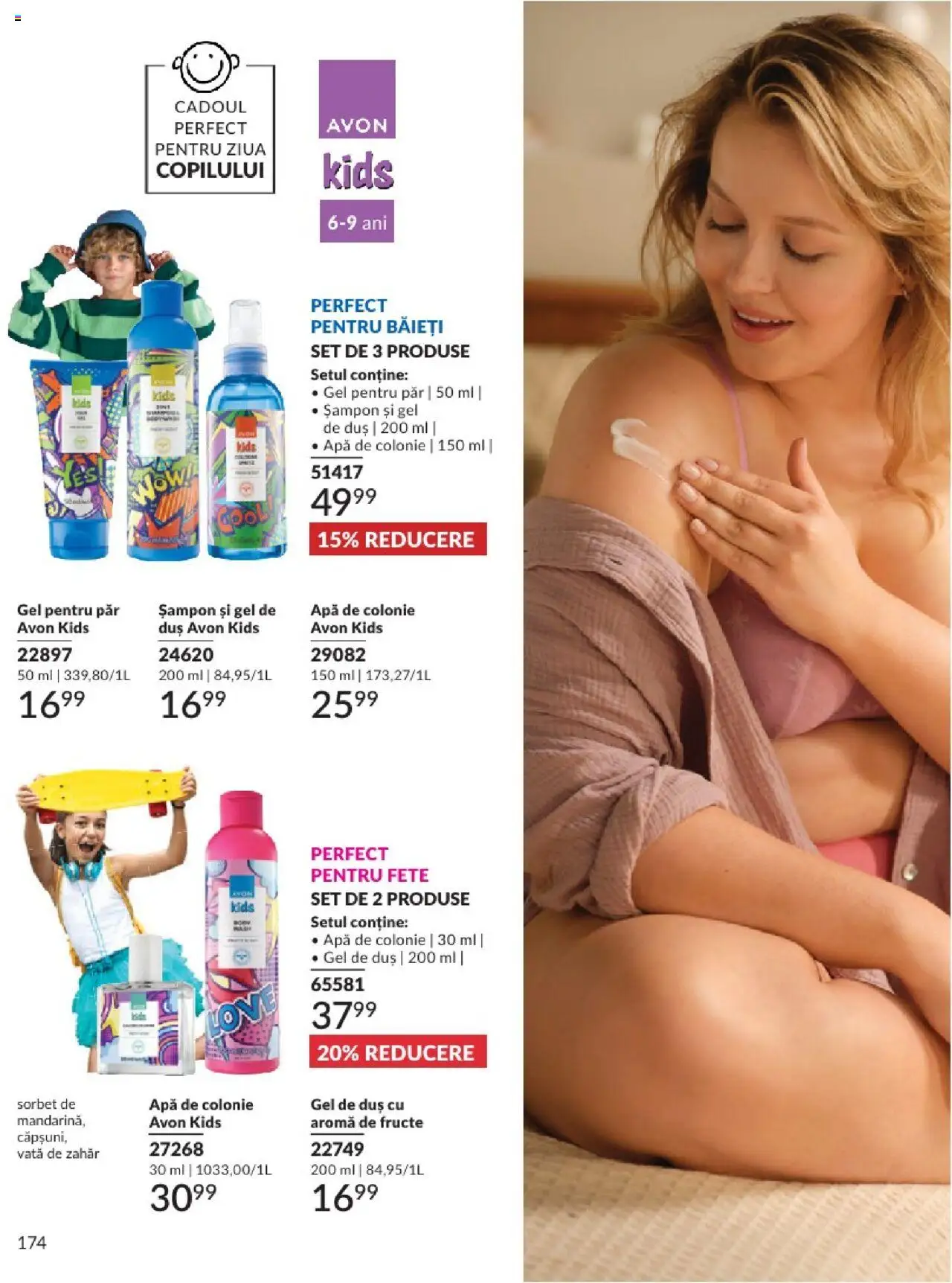 Catalog Avon 1 - 31 Mai 2025 | Pagina 174 | Produse: Șampon, Gel de duș, Apă, Fructe