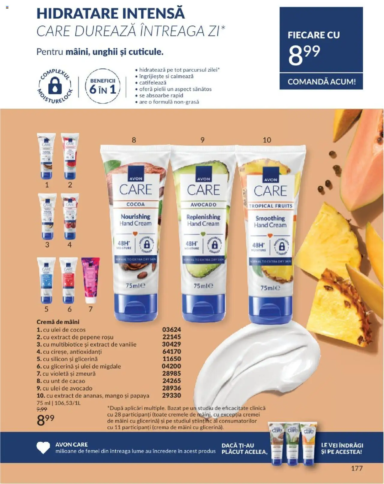 Catalog Avon 1 - 31 Mai 2025 | Pagina 177 | Produse: Migdale, Cremă, Cacao, Avocado