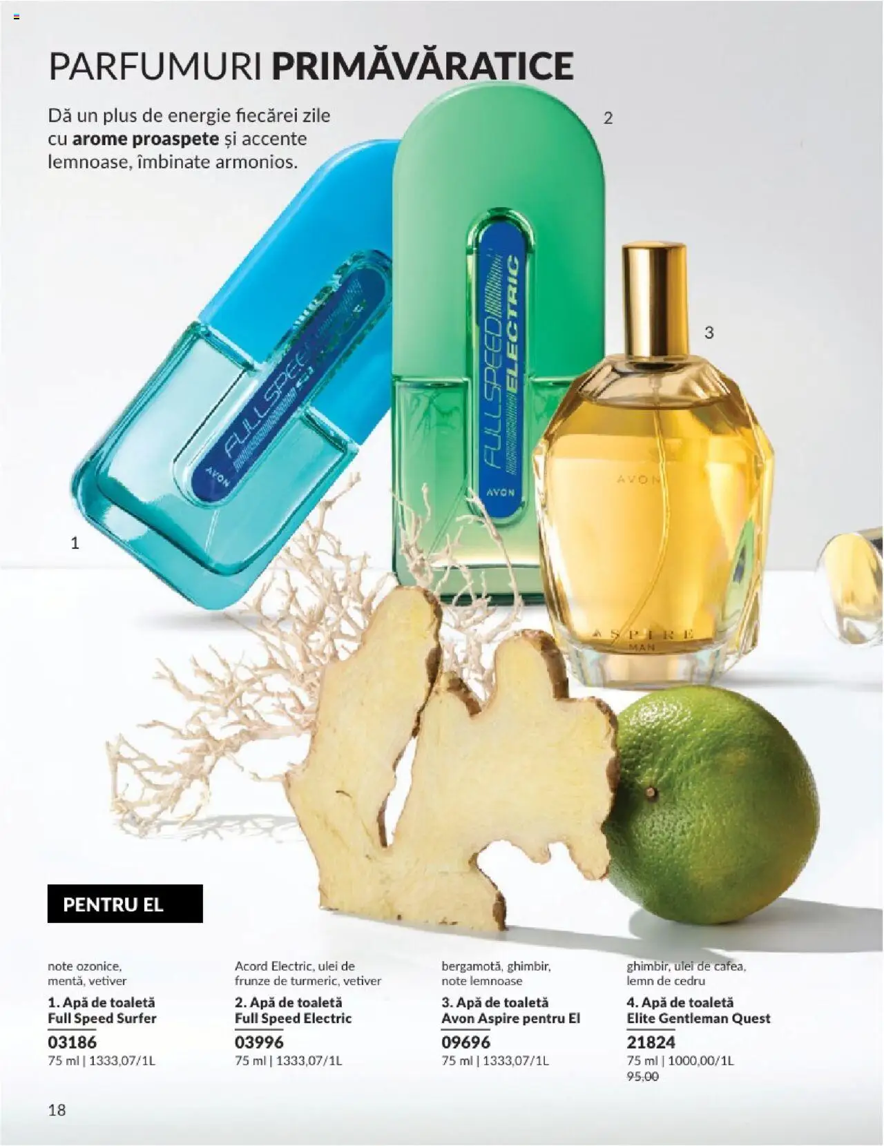 Catalog Avon 1 - 31 Mai 2025 | Pagina 18 | Produse: Toaletă, Apă de toaletă, Ulei, Apă