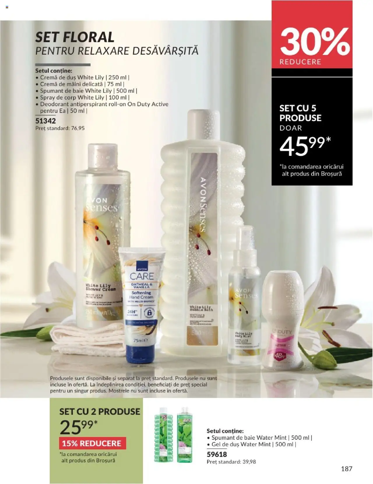Catalog Avon 1 - 31 Mai 2025 | Pagina 187 | Produse: Duș, Cremă, Deodorant, Spumant de baie