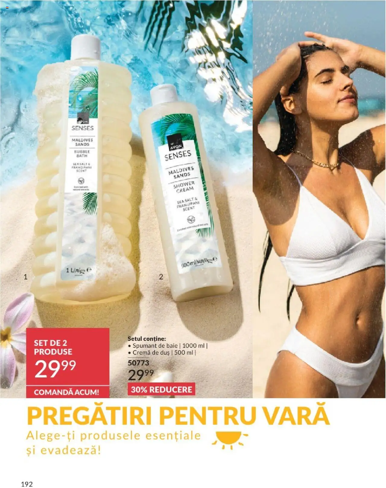 Catalog Avon 1 - 31 Mai 2025 | Pagina 192 | Produse: Duș, Cremă, Spumant de baie