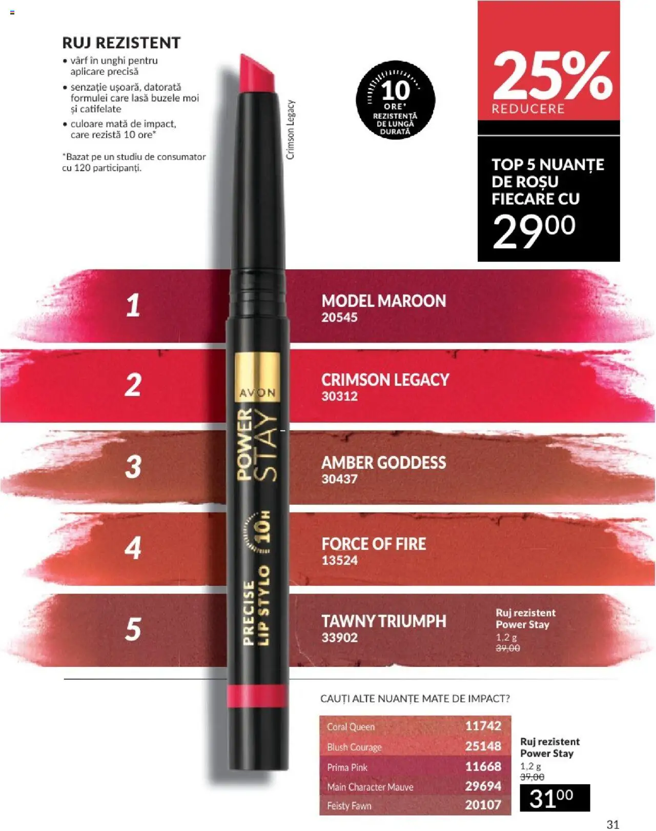 Catalog Avon 1 - 31 Mai 2025 | Pagina 31 | Produse: Top, Blush, Ruj, Peluş Köpek Yatağı