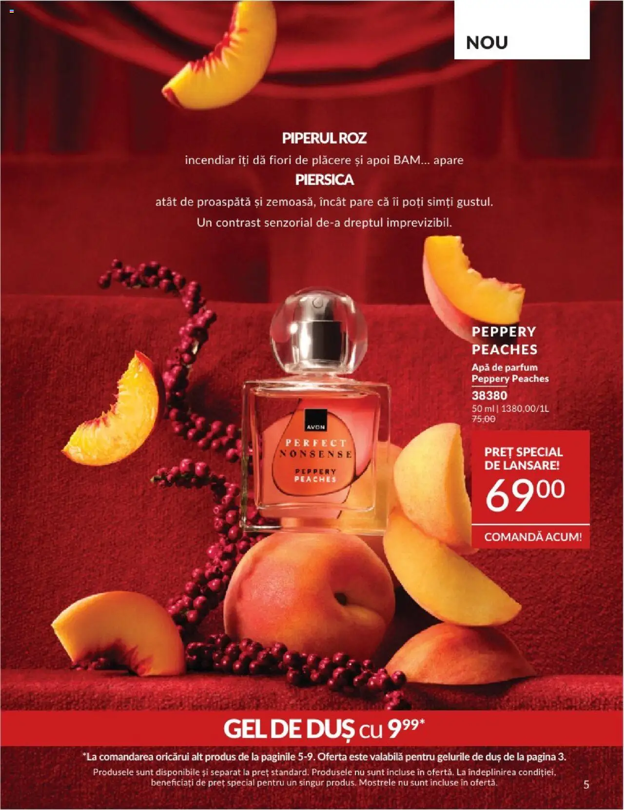 Catalog Avon 1 - 31 Mai 2025 | Pagina 5 | Produse: Apă de parfum, Duș, Gel de duș, Apă