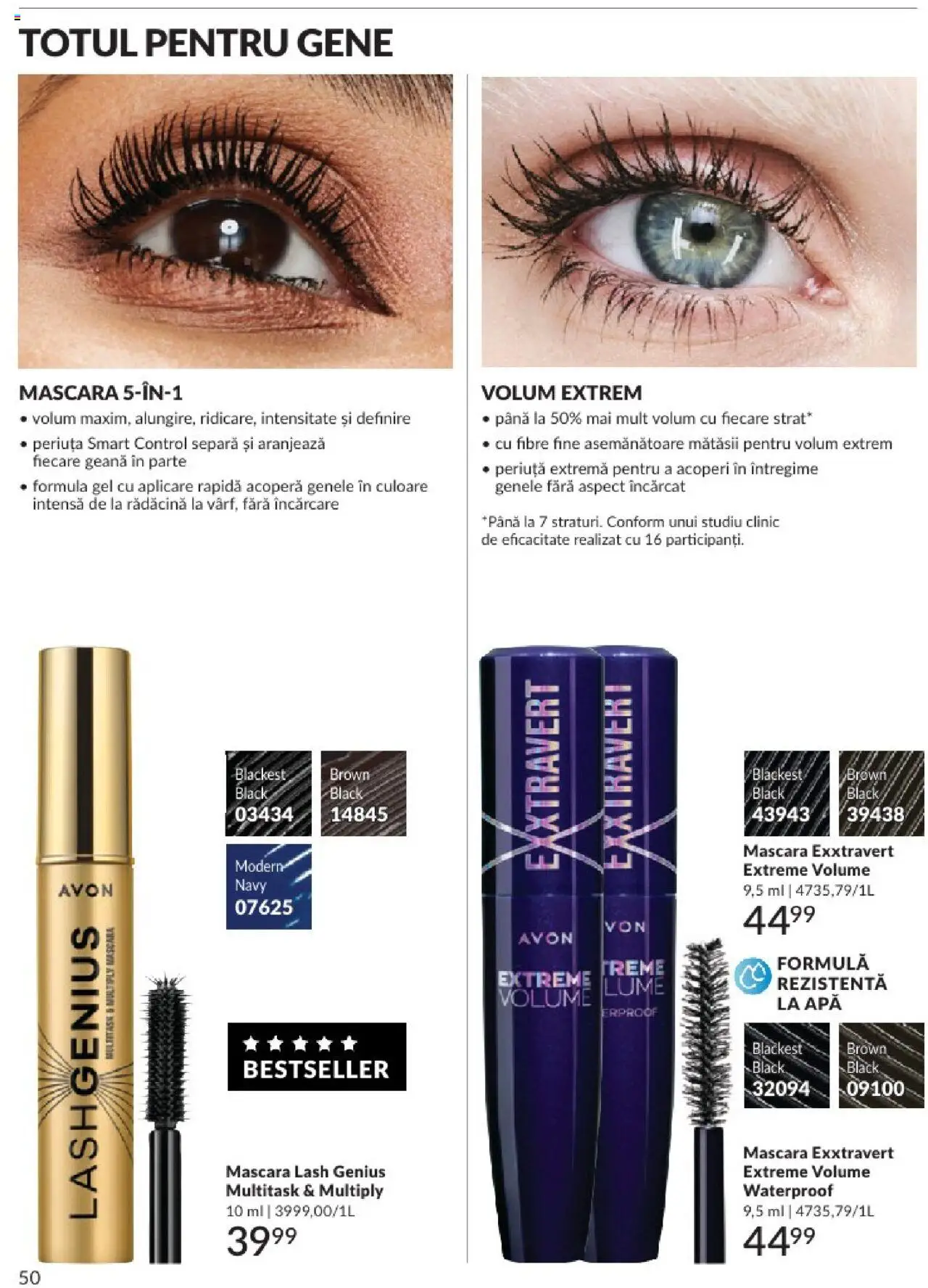 Catalog Avon 1 - 31 Mai 2025 | Pagina 50 | Produse: Mascara, Apă