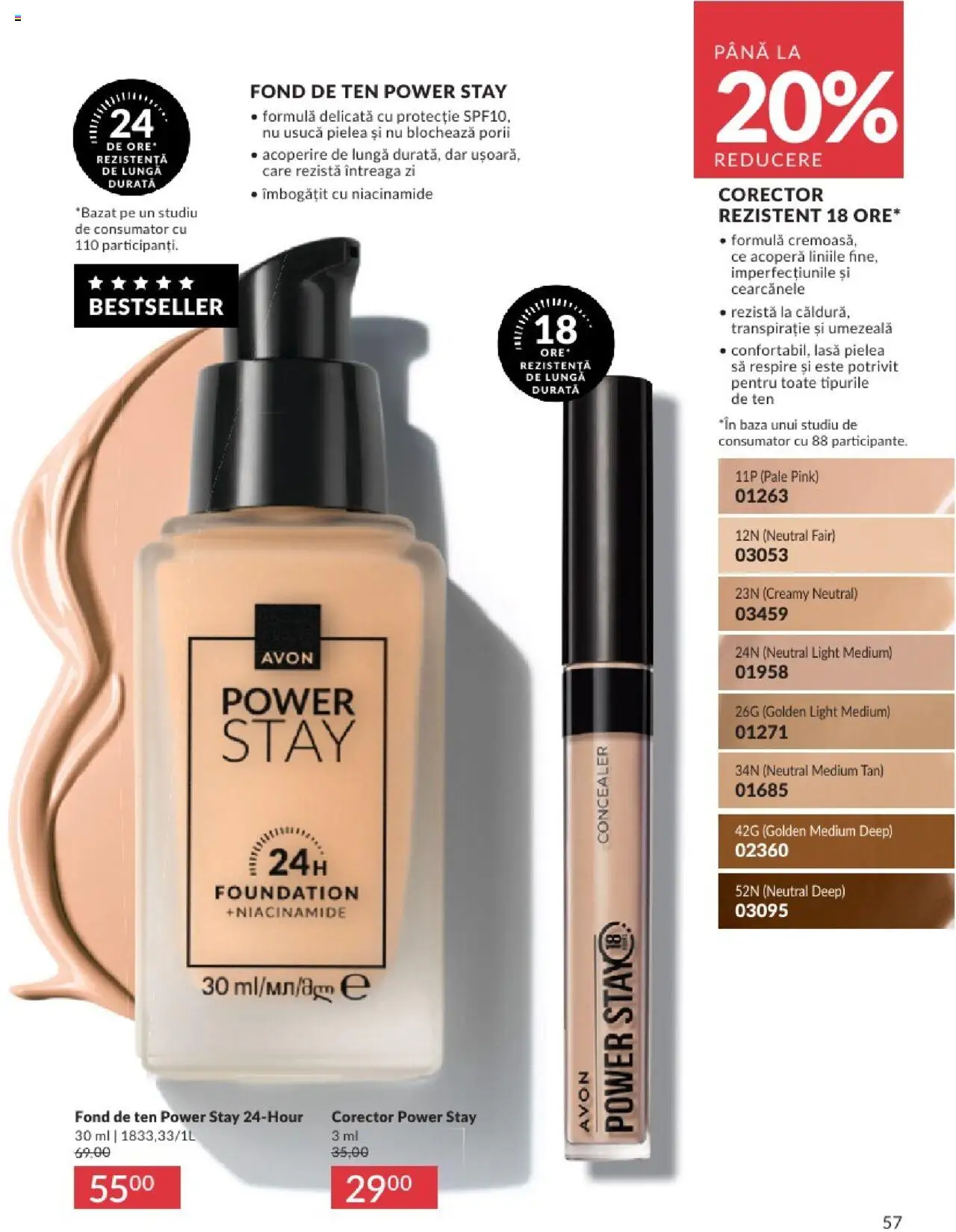 Catalog Avon 1 - 31 Mai 2025 | Pagina 57 | Produse: Fond de ten, Concealer