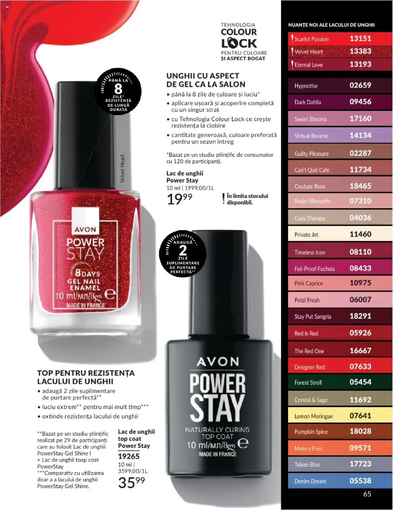 Catalog Avon 1 - 31 Mai 2025 | Pagina 65 | Produse: Top coat, Top, Lac de unghii
