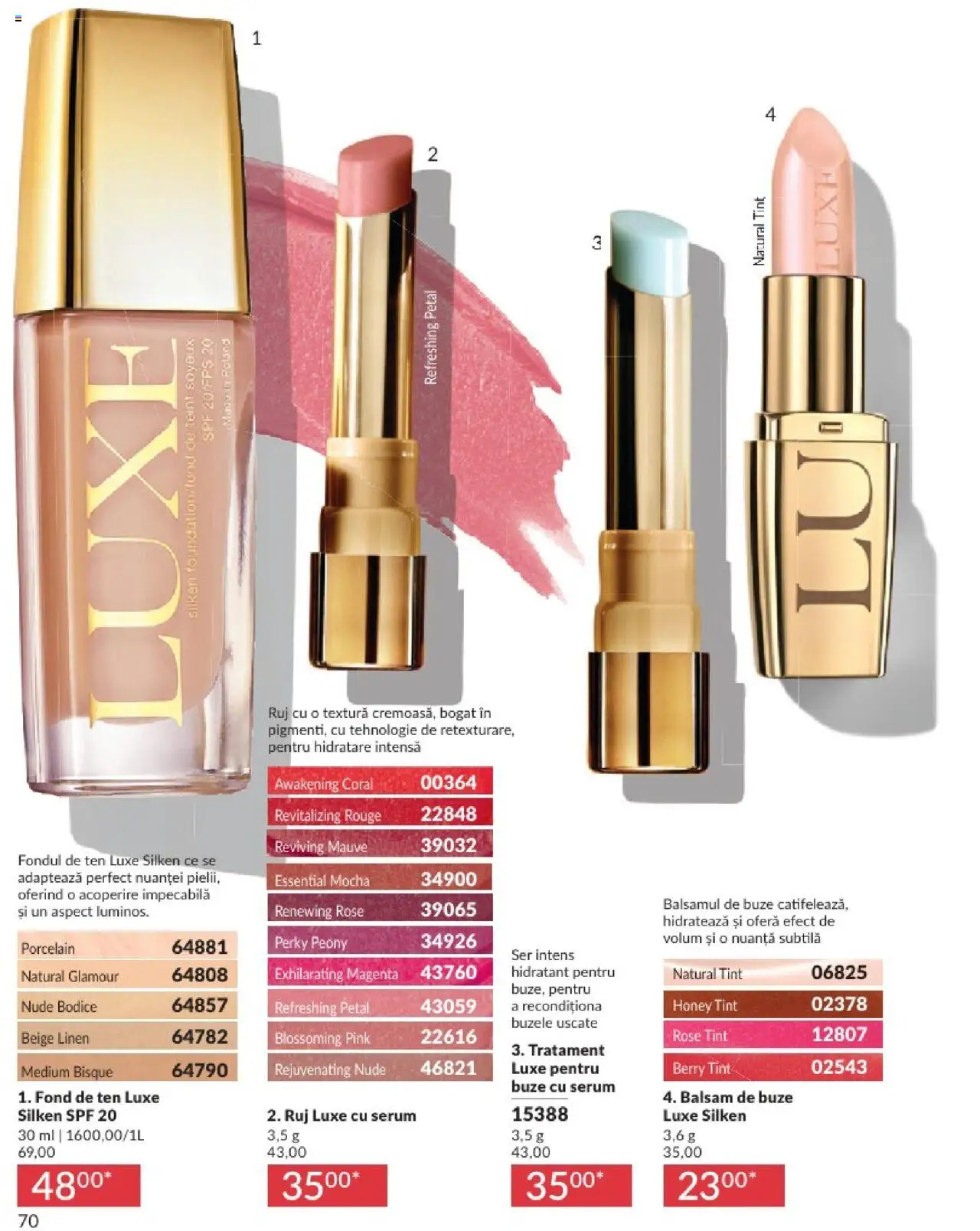 Catalog Avon 1 - 31 Mai 2025 | Pagina 70 | Produse: Fond de ten, Serum, Ruj, Balsam