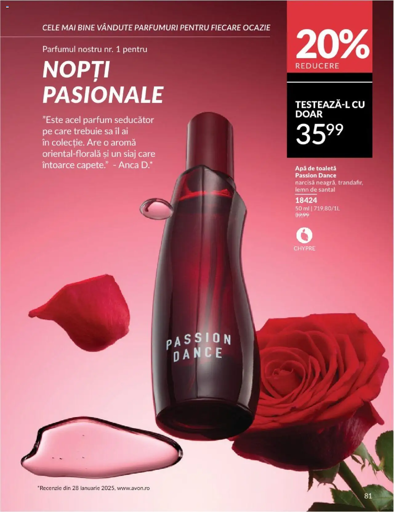 Catalog Avon 1 - 31 Mai 2025 | Pagina 81 | Produse: Toaletă, Parfum, Apă de toaletă, Apă