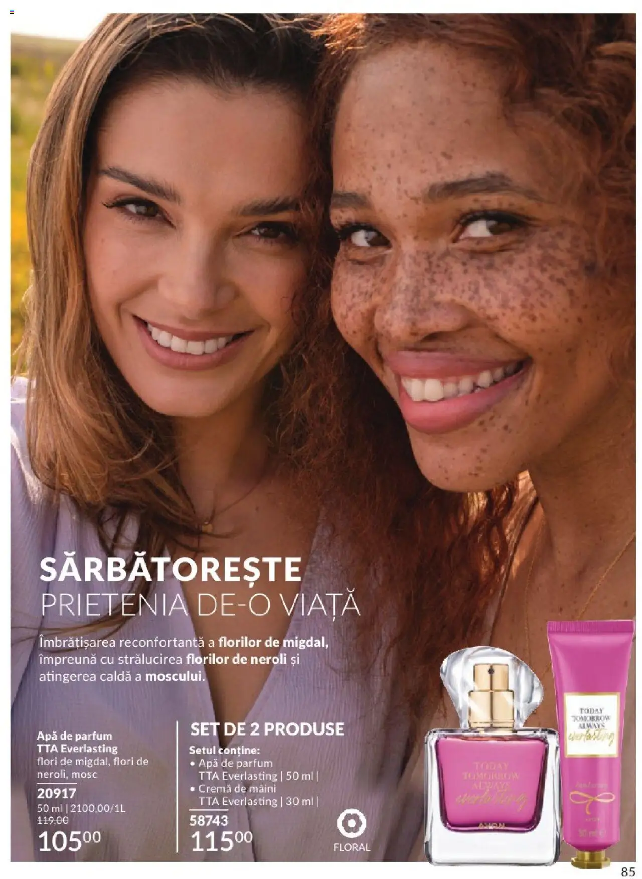 Catalog Avon 1 - 31 Mai 2025 | Pagina 85 | Produse: Parfum, Cremă, Cremă de mâini, Apă