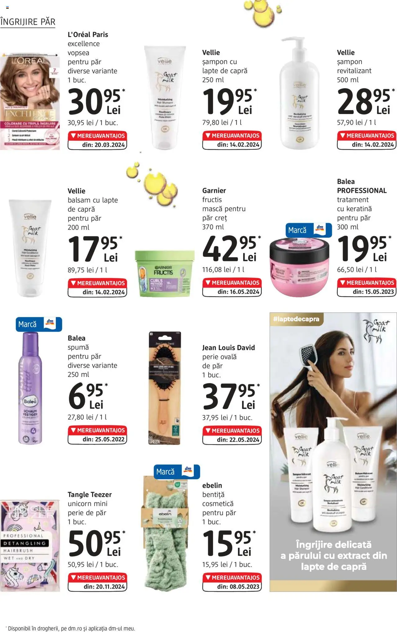 Catalog DM Drogerie Markt 1 Mai - 3 Iunie 2025 | Pagina 14 | Produse: Perie de păr, Perie, Balsam, Lapte