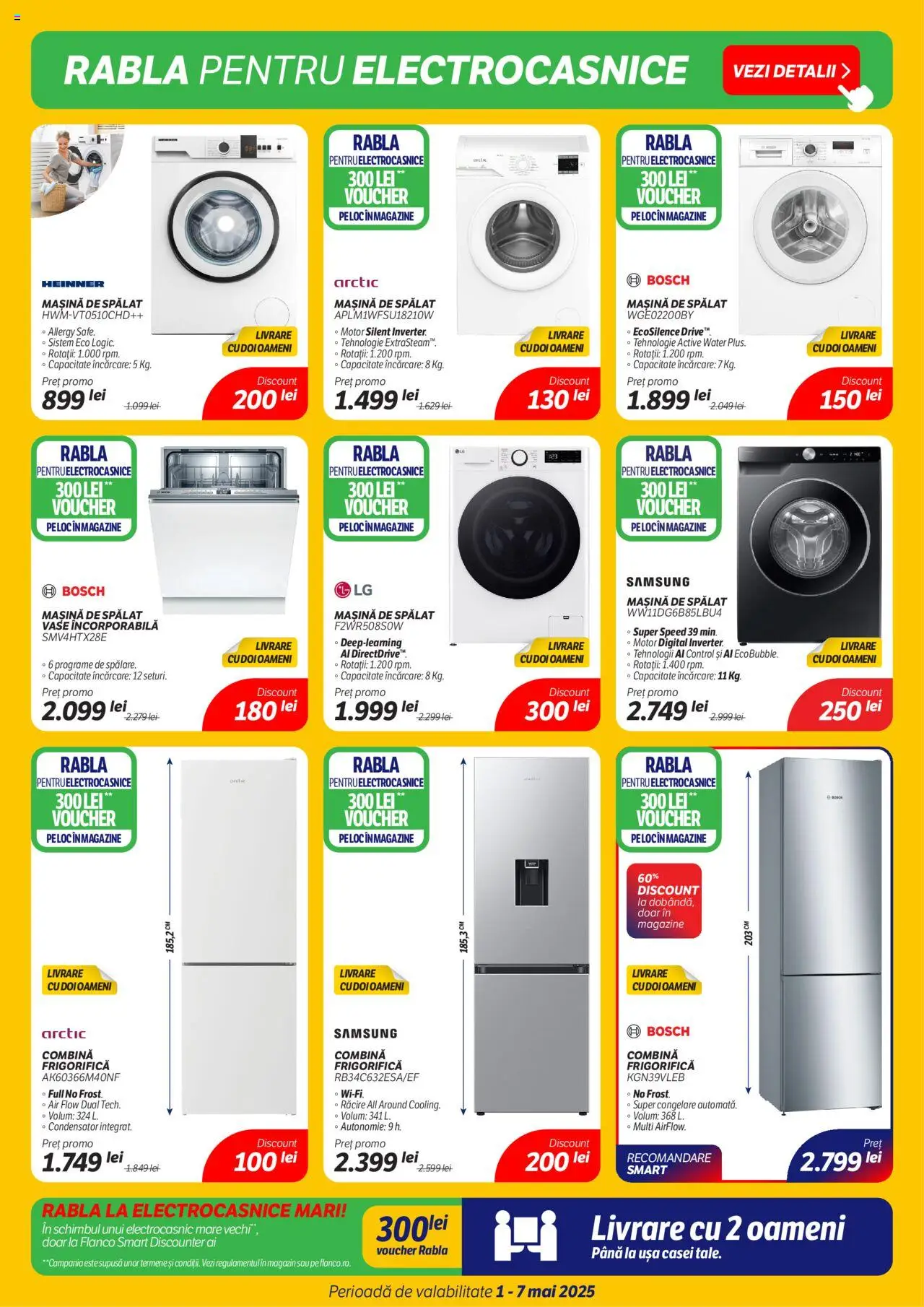 Catalog Flanco 1 - 7 Mai 2025 | Pagina 6 | Produse: Mașină De Spălat, Ușă, Combină frigorifică