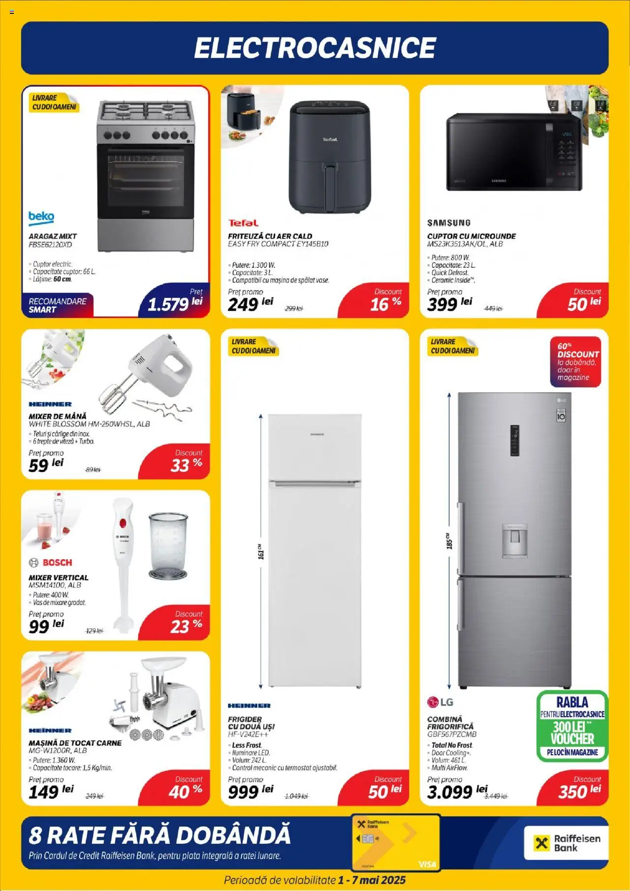 Catalog Flanco 1 - 7 Mai 2025 | Pagina 7 | Produse: Cuptor, Cuptor Cu Microunde, Mixer, Friteuză