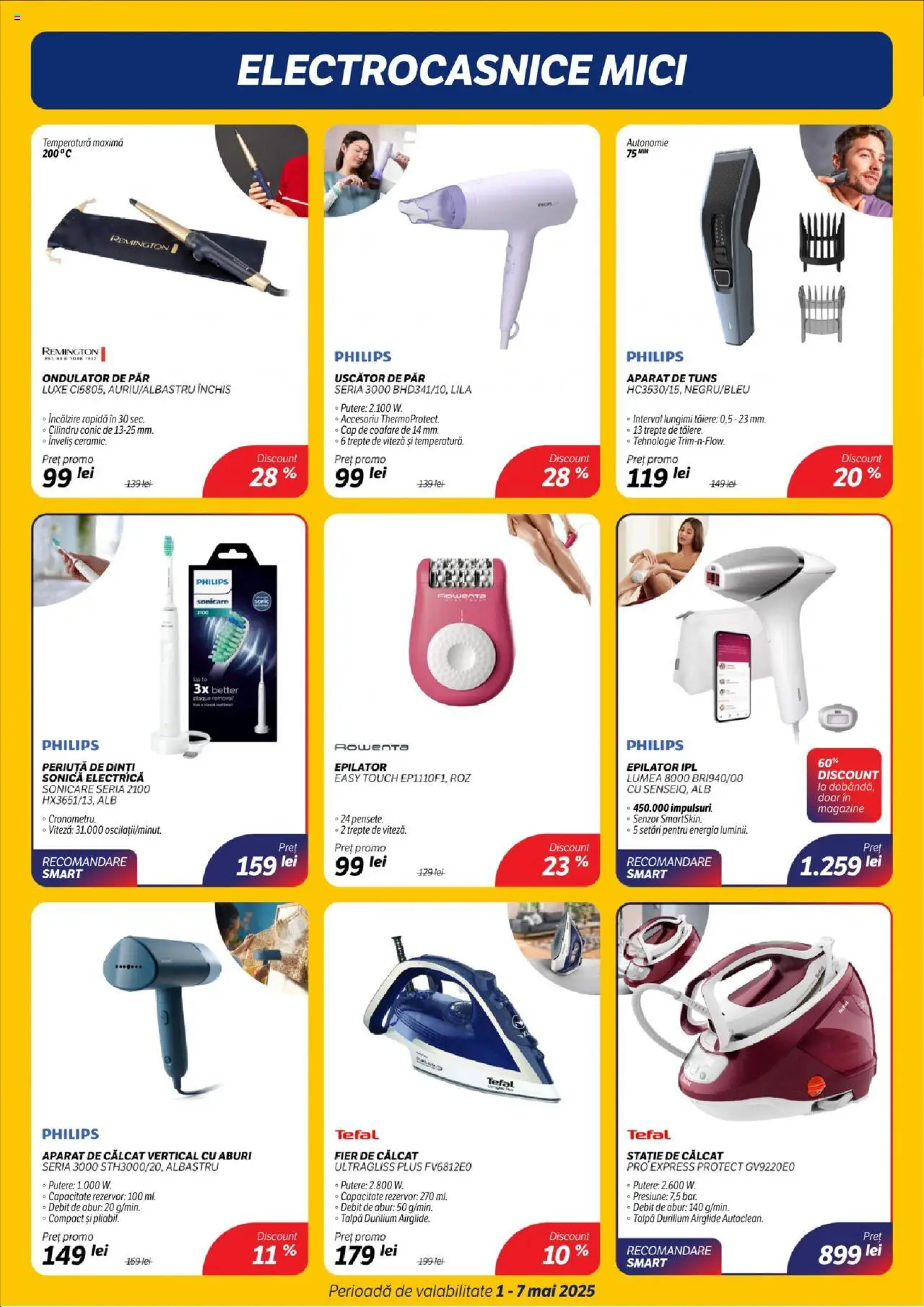 Catalog Flanco 1 - 7 Mai 2025 | Pagina 9 | Produse: Aparat de călcat, Fier de călcat, Epilator, Periuță de dinți