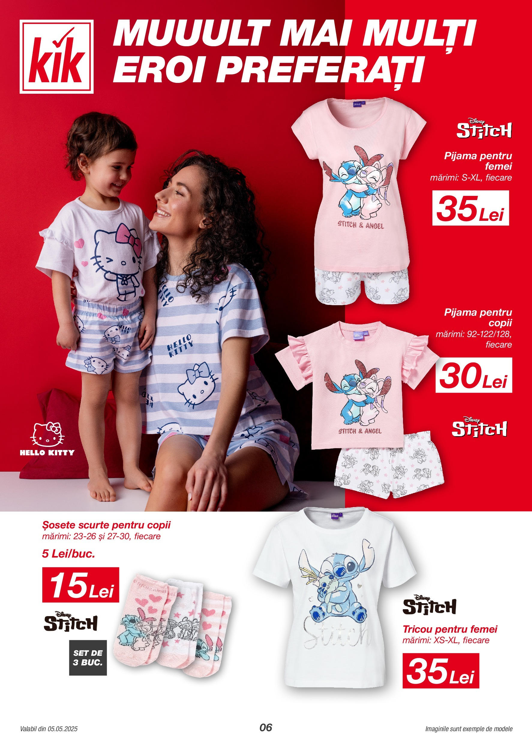 Catalog Kik 5 - 18 Mai 2025 | Pagina 6 | Produse: Tricou, Șosete
