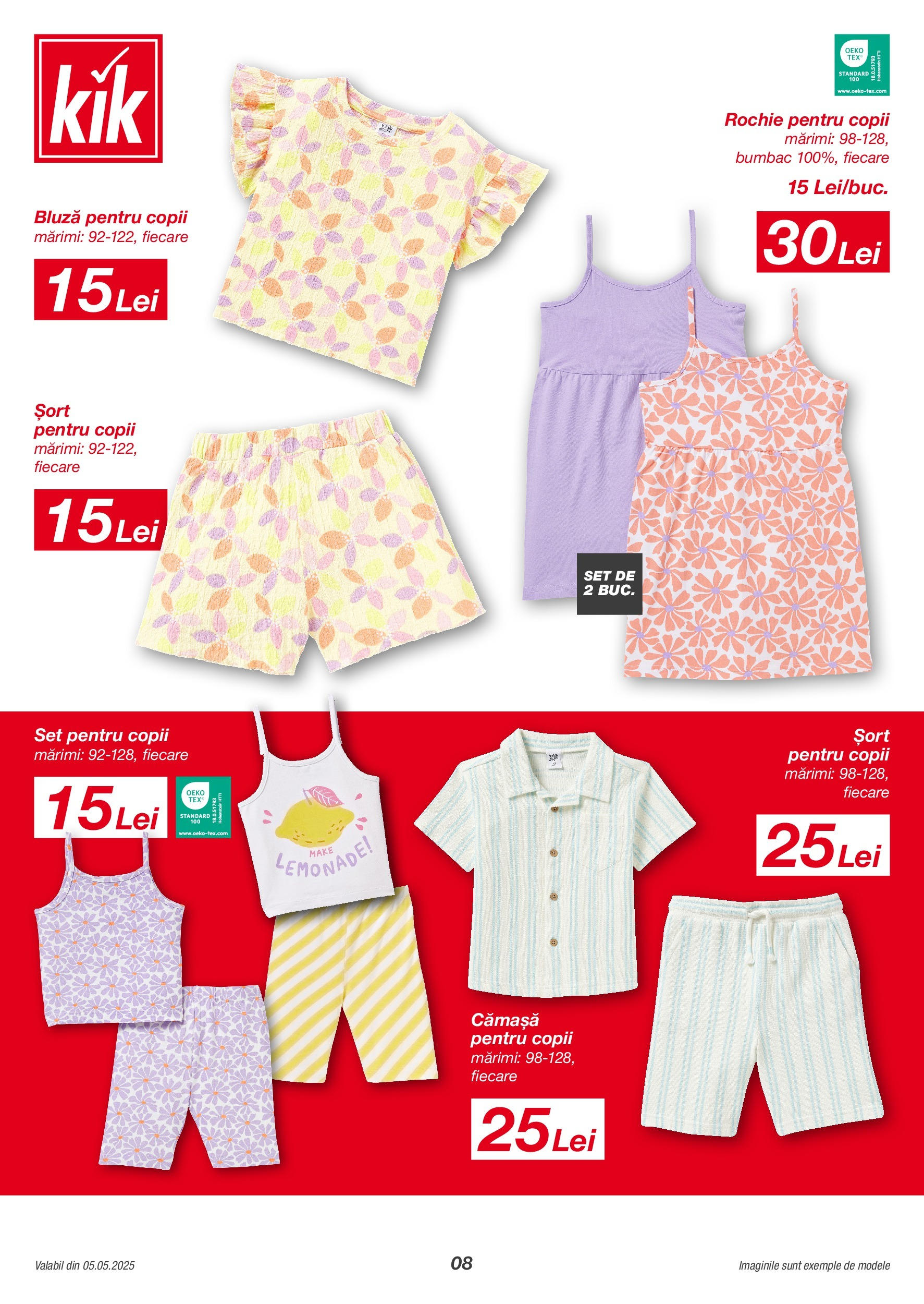 Catalog Kik 5 - 18 Mai 2025 | Pagina 8 | Produse: Rochie, Șort, Bluză
