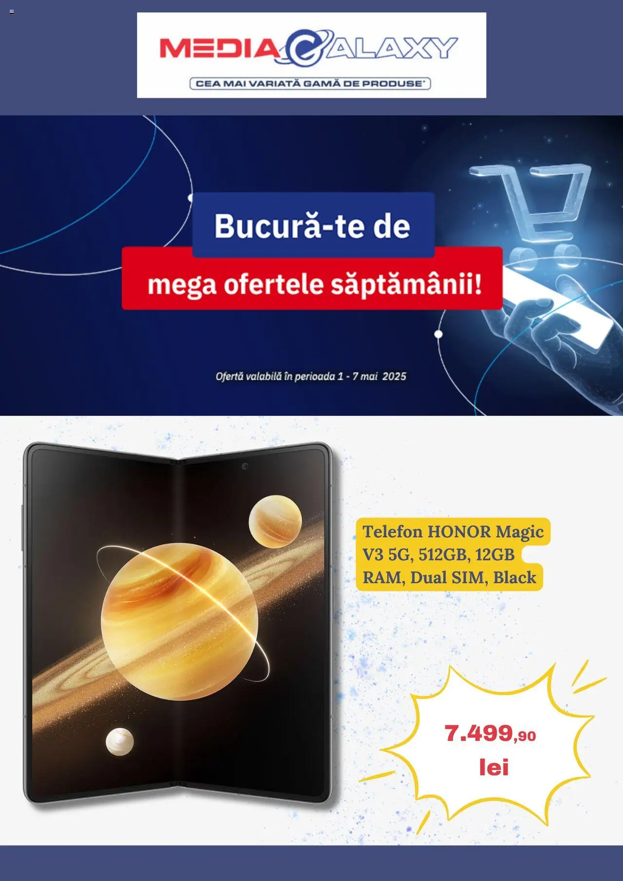 Catalog Media Galaxy 1 - 7 Mai 2025 | Pagina 1 | Produse: Telefon