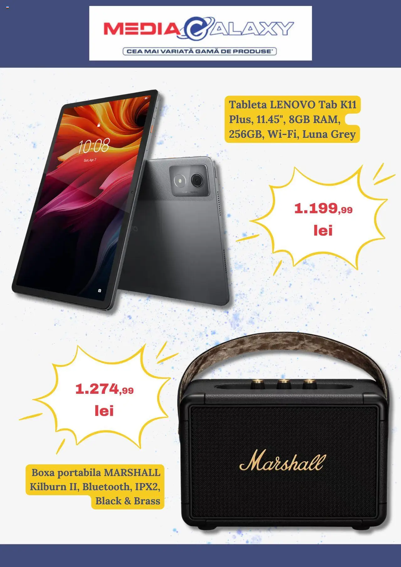 Catalog Media Galaxy 1 - 7 Mai 2025 | Pagina 2 | Produse: Tabletă, Boxă portabilă