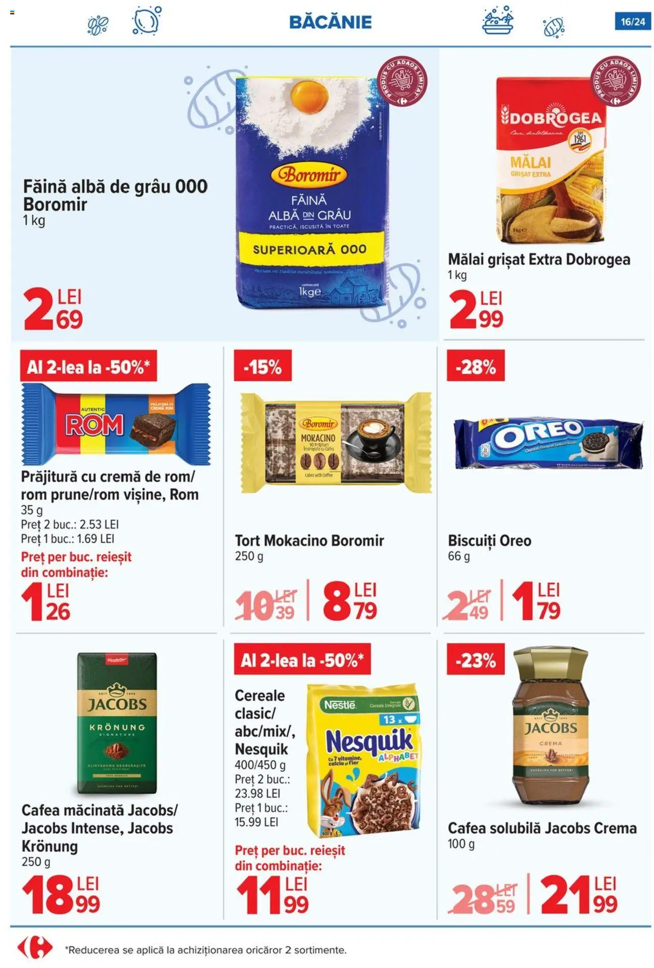 Catalog Carrefour 7 - 20 Mai 2025 | Pagina 16 | Produse: Prăjitură, Rom, Cereale, Biscuiți