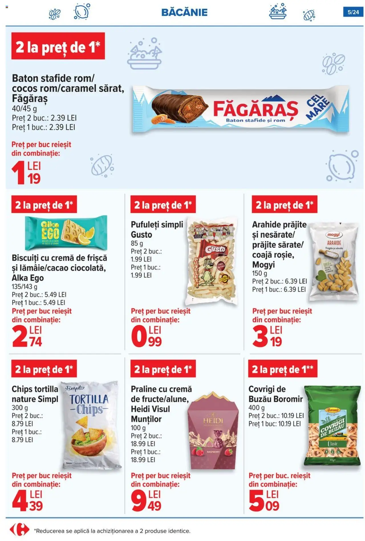 Catalog Carrefour 7 - 20 Mai 2025 | Pagina 5 | Produse: Arahide, Praline, Rom, Frișcă