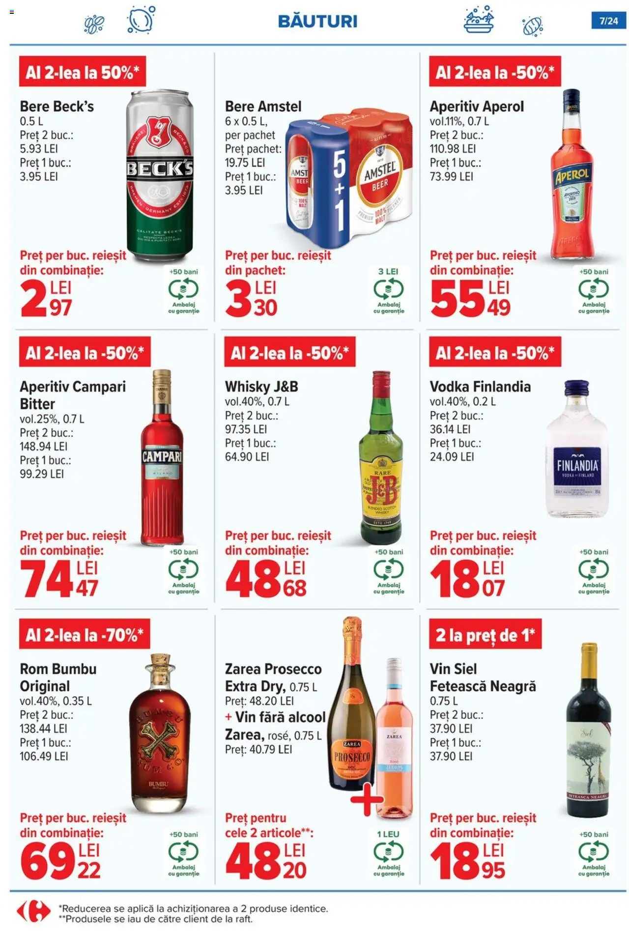 Catalog Carrefour 7 - 20 Mai 2025 | Pagina 7 | Produse: Prosecco, Vin, Bere, Aperol