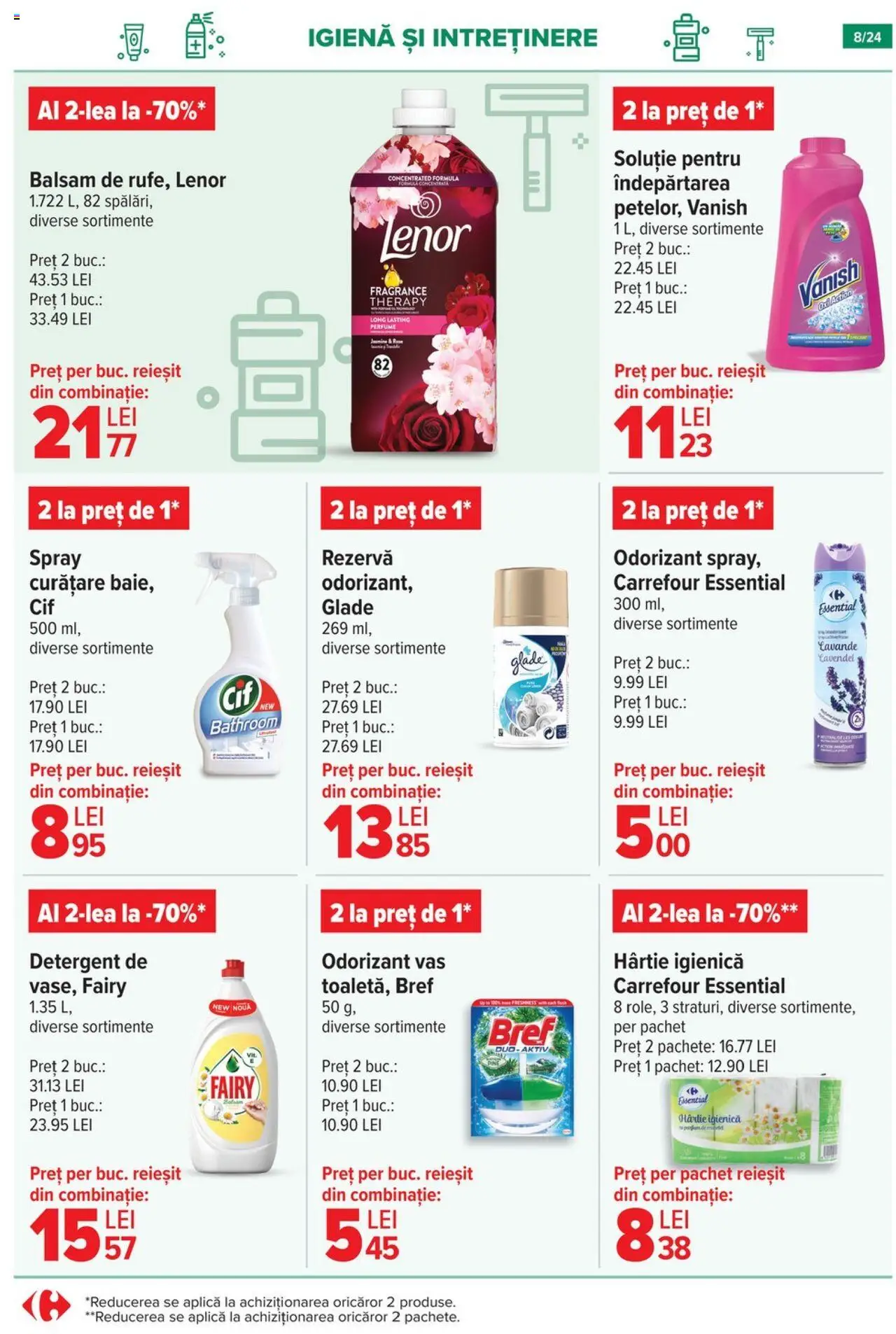 Catalog Carrefour 7 - 20 Mai 2025 | Pagina 8 | Produse: Balsam, Detergent, Çelik Mama ve Su Kabı