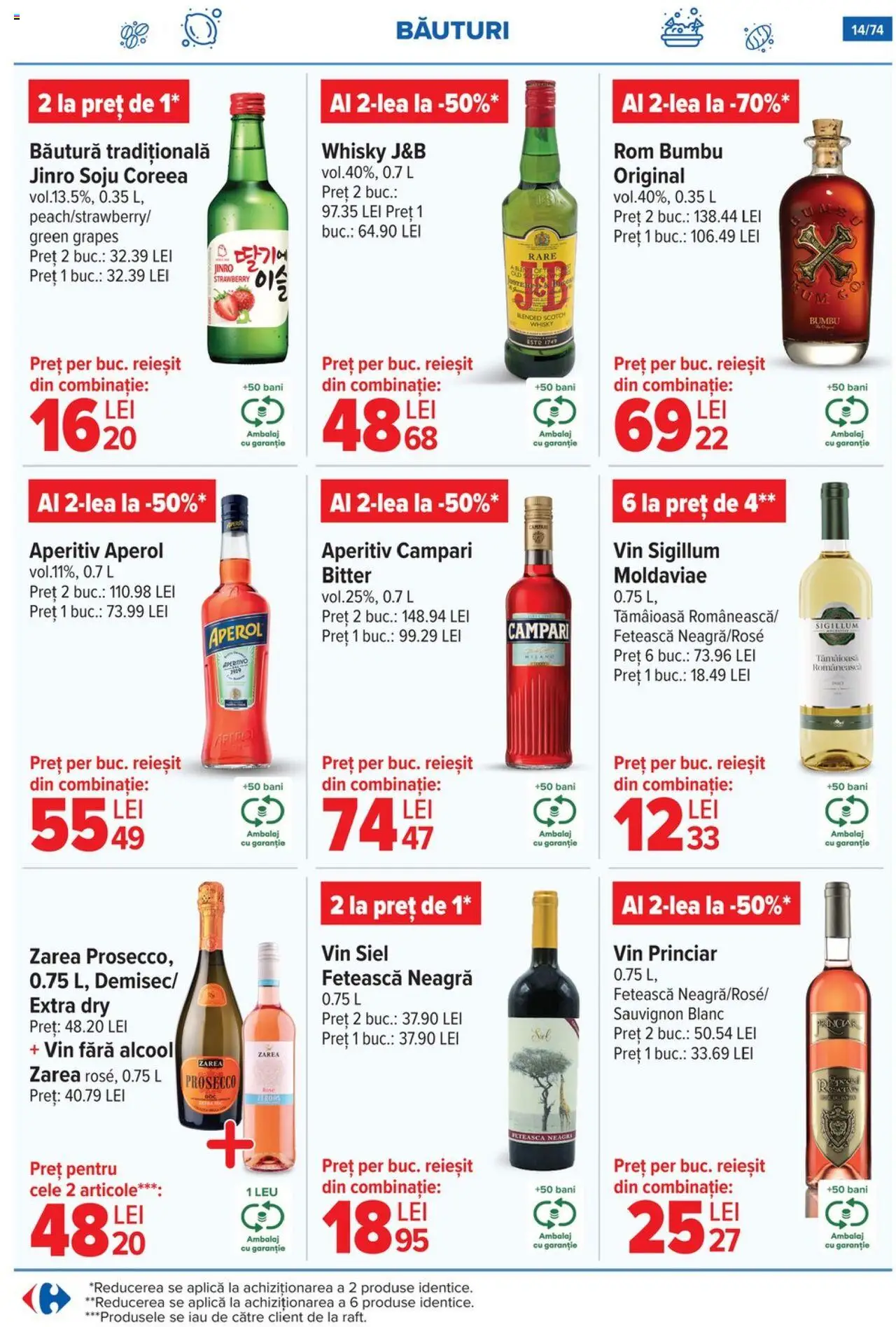 Catalog Carrefour 7 - 20 Mai 2025 | Pagina 14 | Produse: Bec, Prosecco, Rom, Aperol
